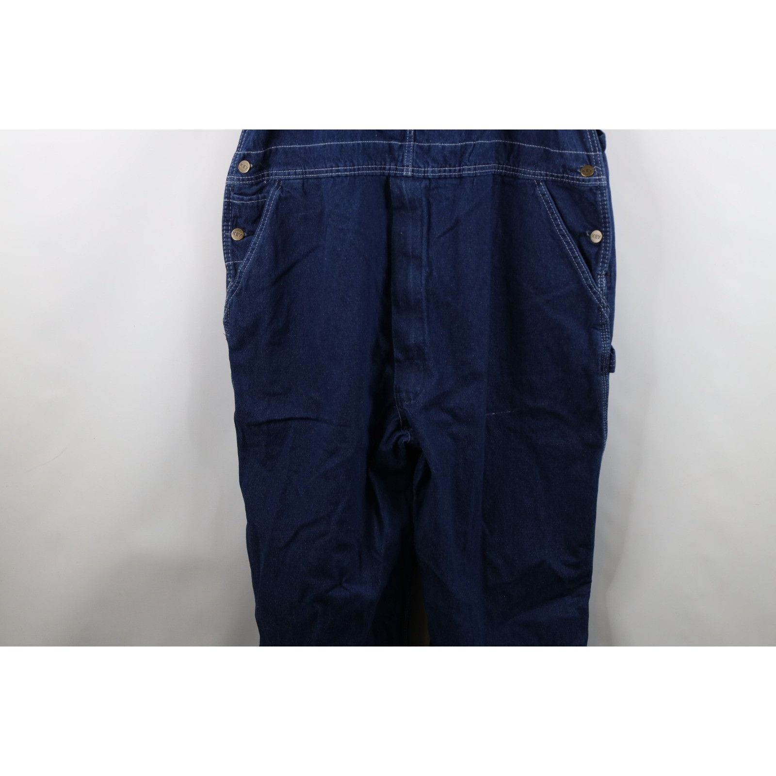 Vintage Vintage 90s Streetwear Faded Wide Leg Denim Overalls 48x30 Size US 44 / EU 60 - 3 Thumbnail