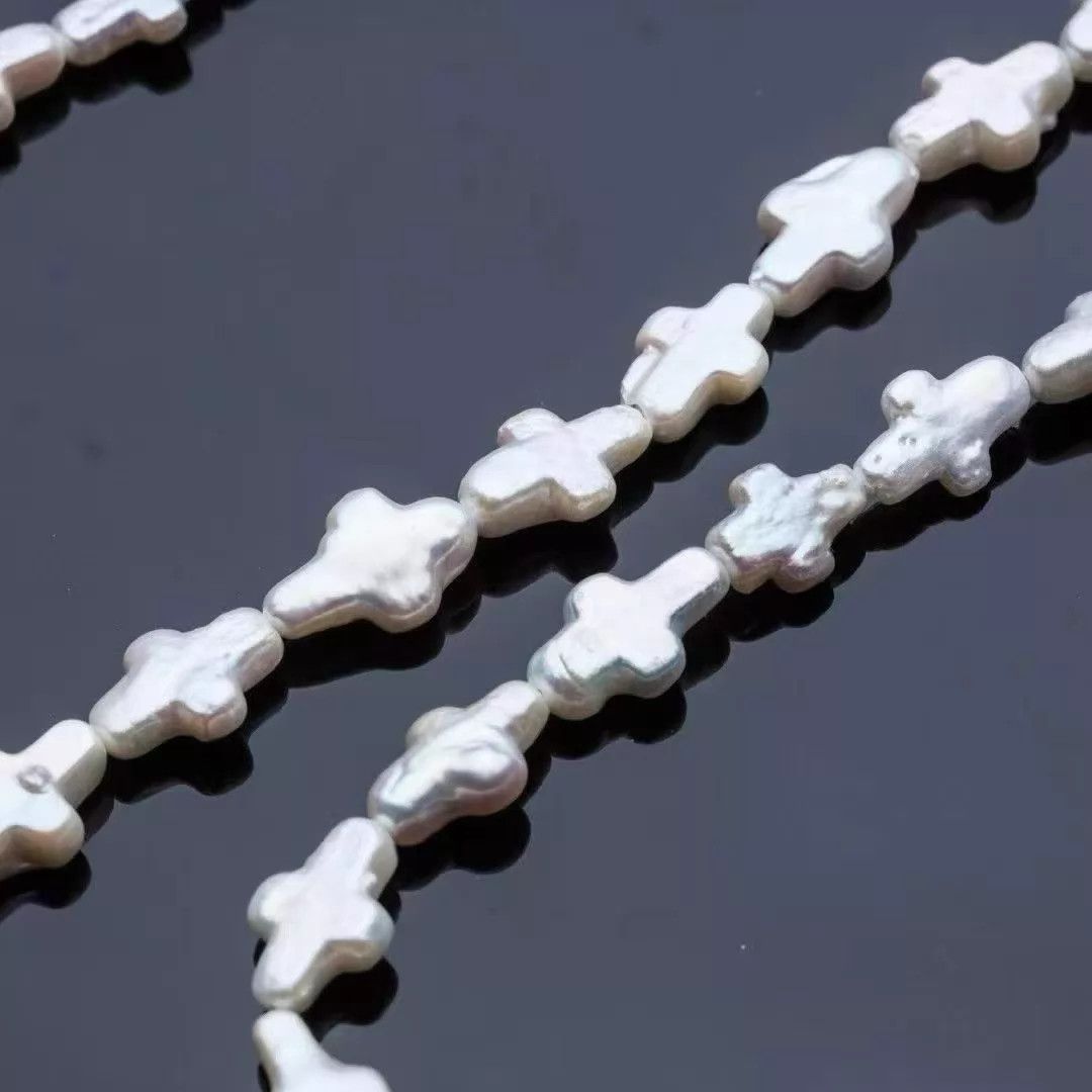 Other Cootie Distortion Men's Japanese Cross Pearl Necklace M Size ONE SIZE - 6 Thumbnail