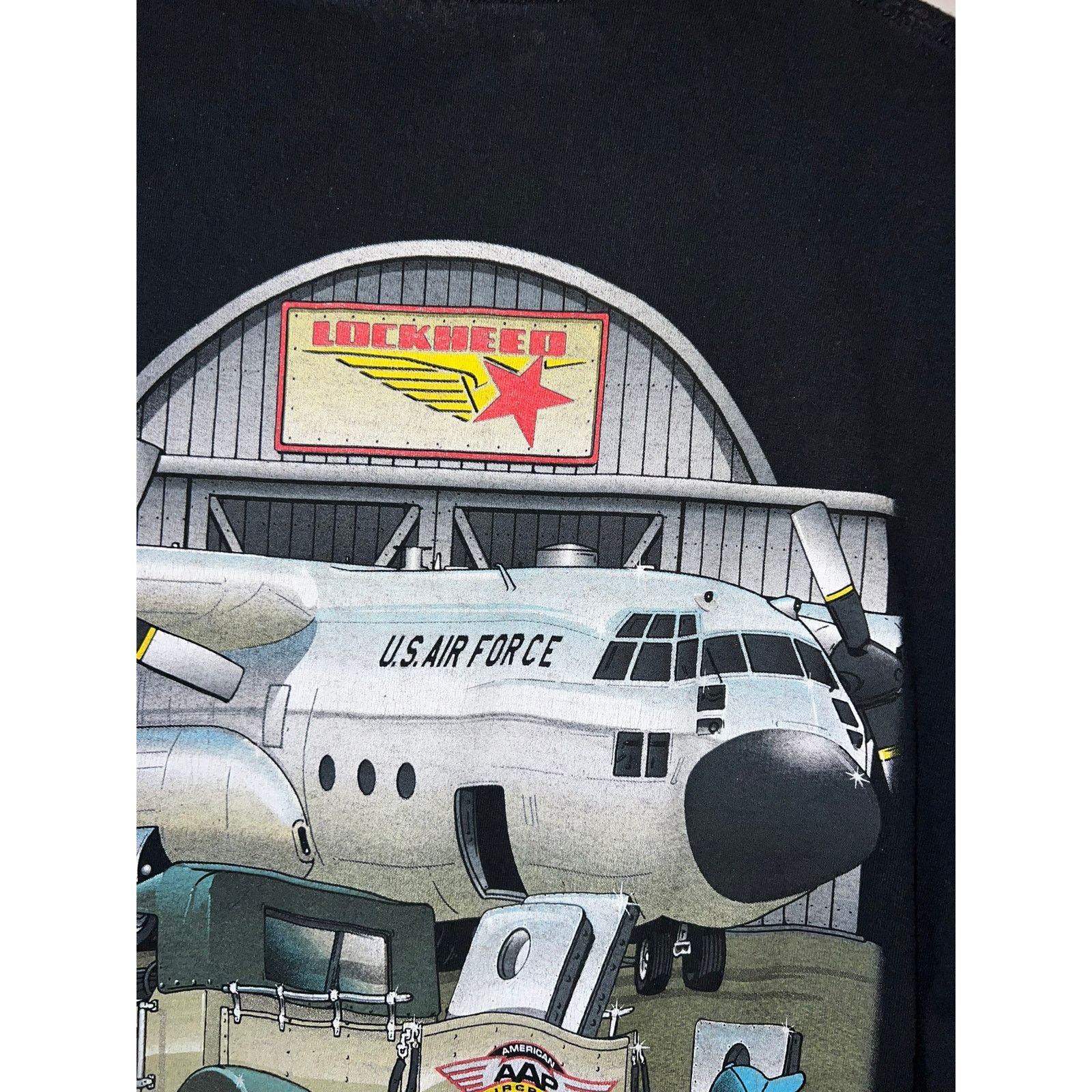 Vintage Vintage Airplane Shirt American Aircraft Lockheed Truck XL Size US XL / EU 56 / 4 - 8 Thumbnail