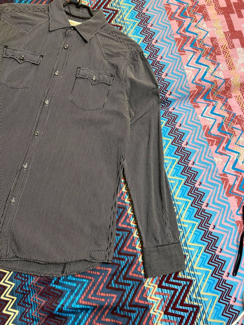 Diesel Vintage Y2K shirt striped Diesel luxury size L streetwear Size US L / EU 52-54 / 3 - 7 Thumbnail
