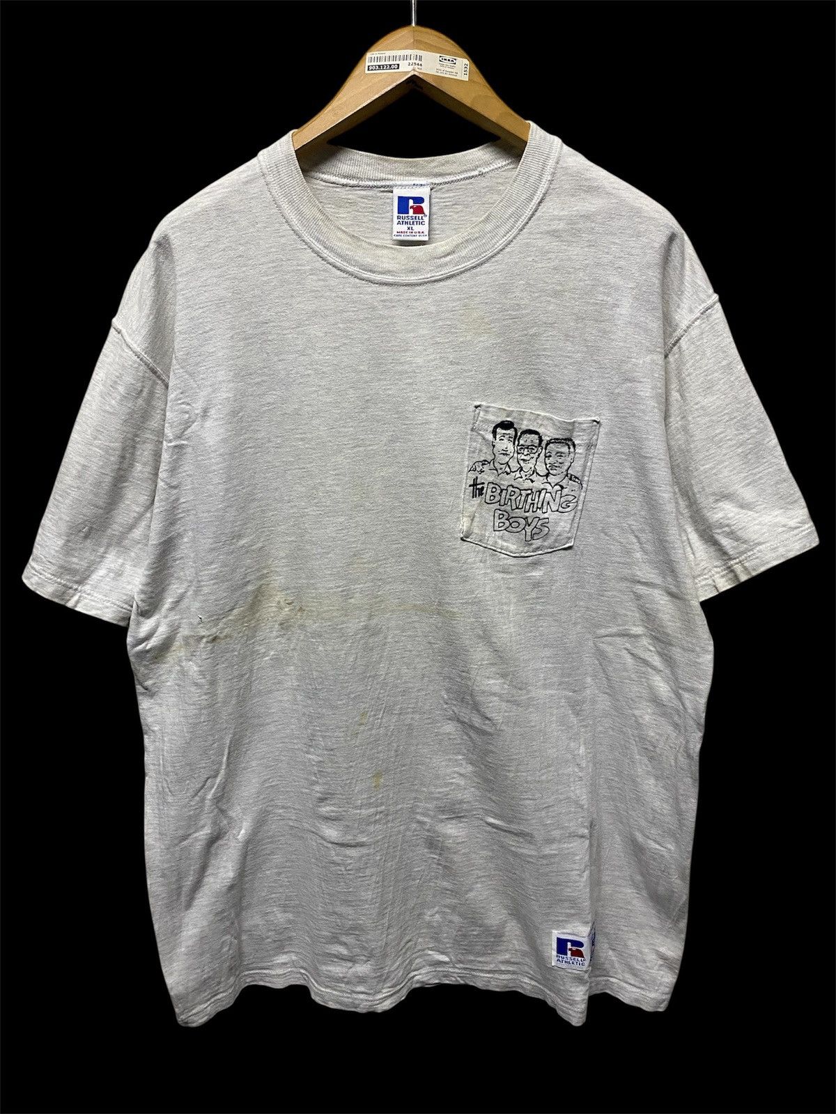 Russell Athletic Vintage 90s The Birthing Boys Pocket Tee Size US XL / EU 56 / 4 - 1 Thumbnail