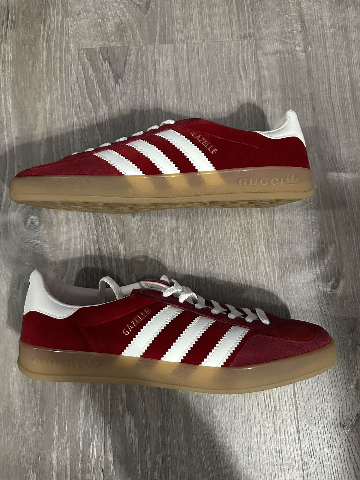 Adidas Adidas x Gucci Gazelle Red Size US 9 / EU 42 - 2 Thumbnail