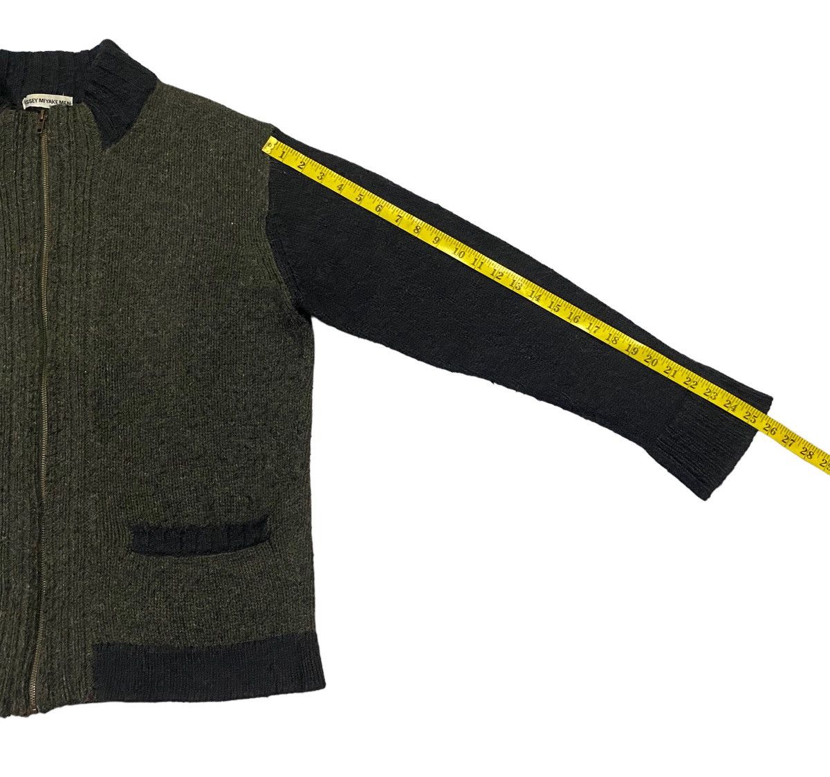 Issey Miyake Issey Miyake Tow Tones Knitted Full Zip Sweater Size US M / EU 48-50 / 2 - 11 Thumbnail