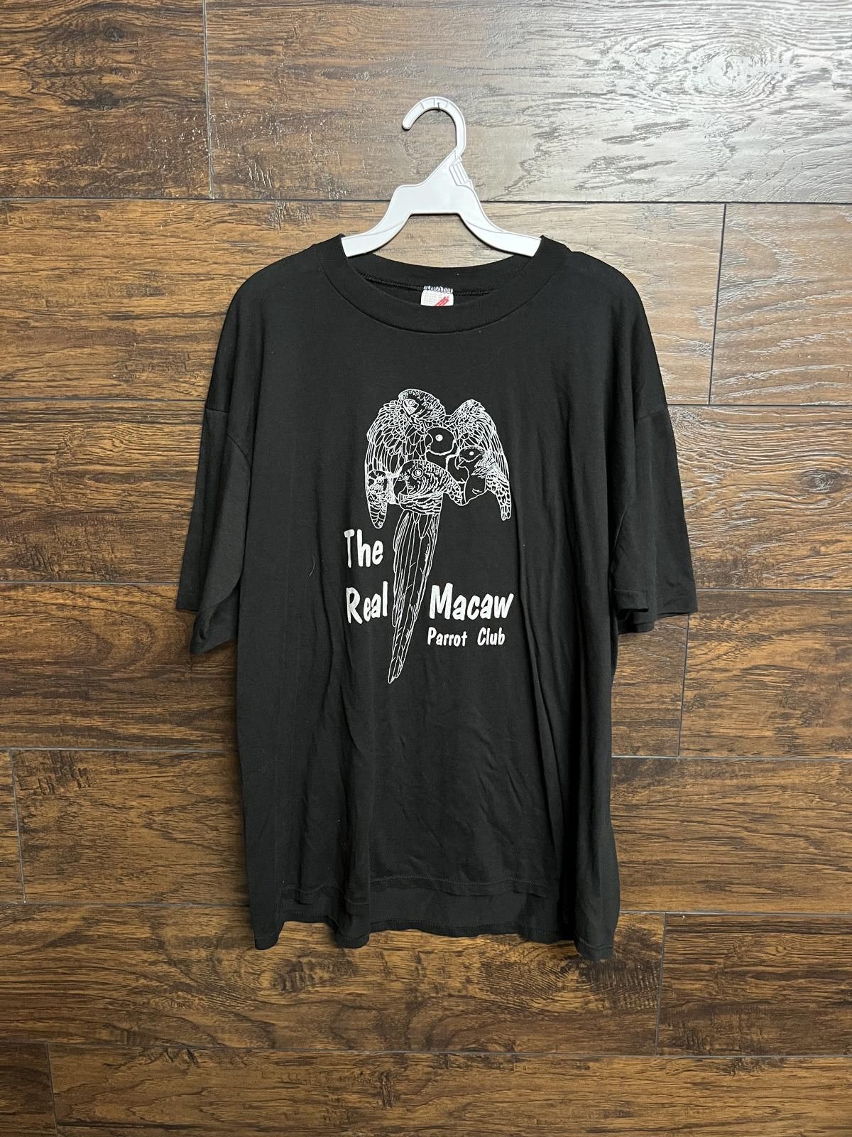 Jerzees VTG The Real Macaw Parrot Club T-shirt Parrot Tee XXL Size US XXL / EU 58 / 5 - 1 Thumbnail