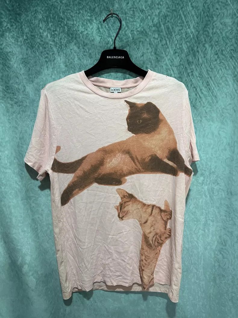 Loewe LOEWE Cat short sleeve M back silk material Size M / US 6-8 / IT 42-44 - 1 Thumbnail