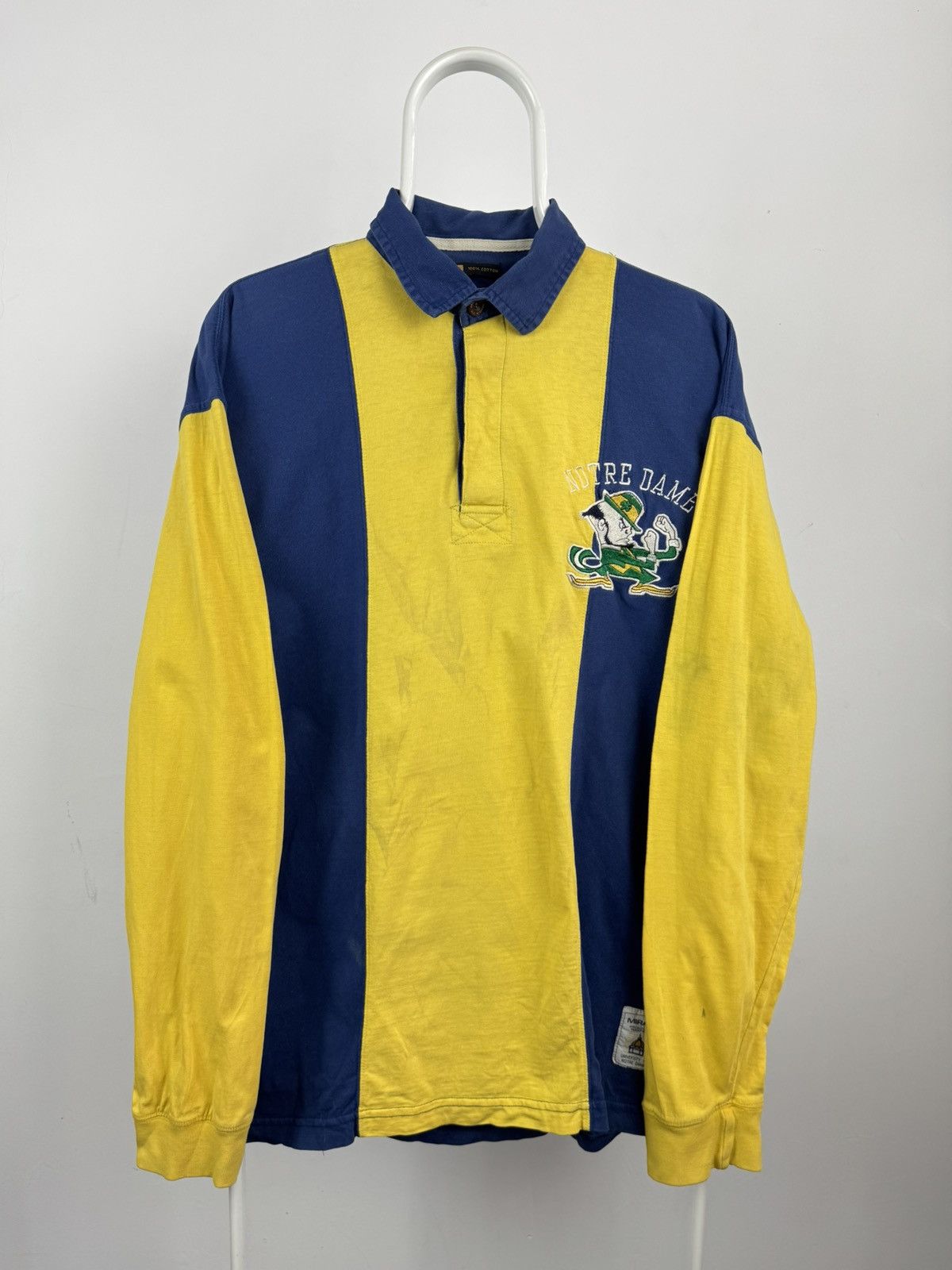 Mirage Vintage Mirage Notre Dame Rugby Long Sleeve Shirt Size US XL / EU 56 / 4 - 1 Thumbnail