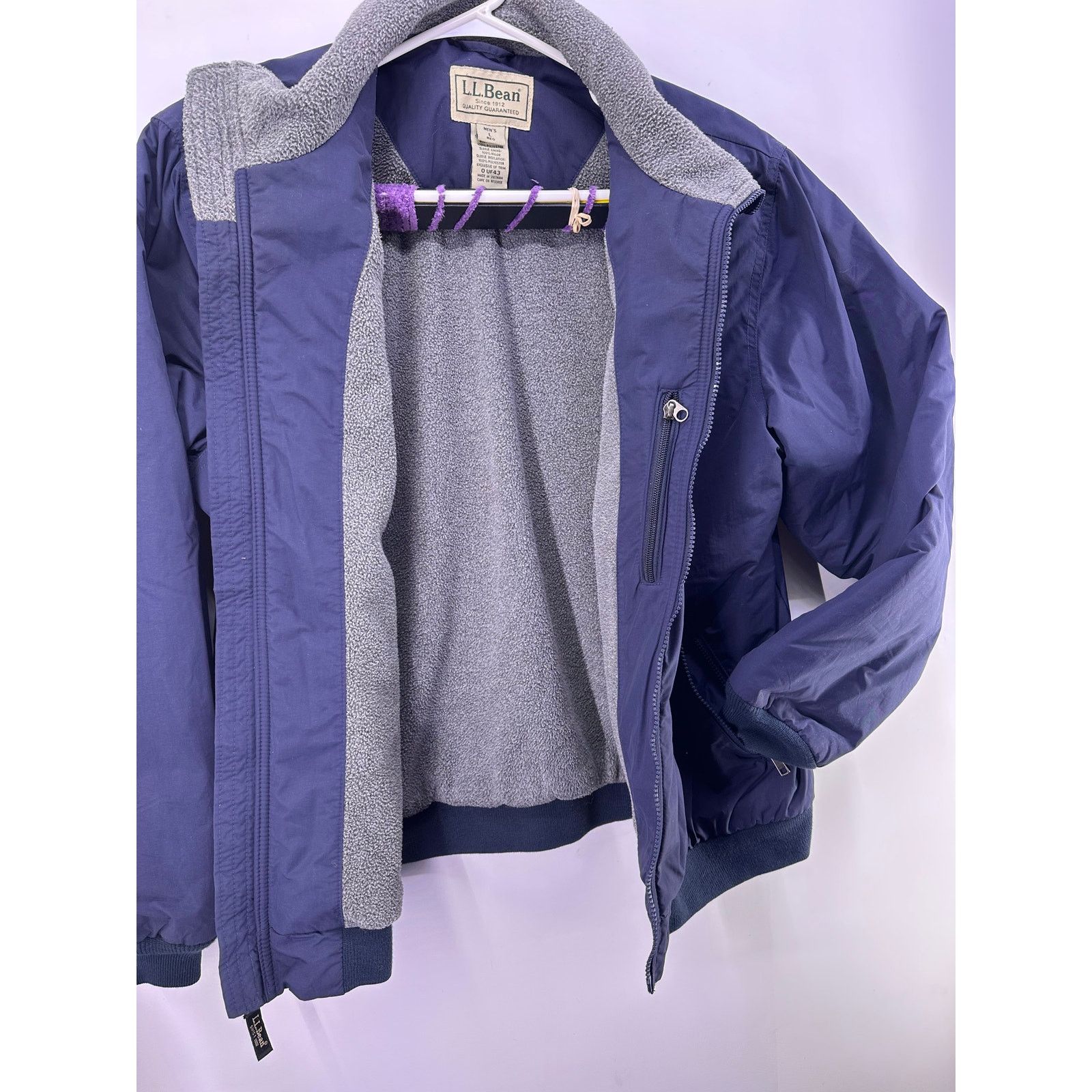 L.L. Bean Vintage L.L. Bean Reversible Fleece BomberJacket Size L Size US L / EU 52-54 / 3 - 7 Thumbnail