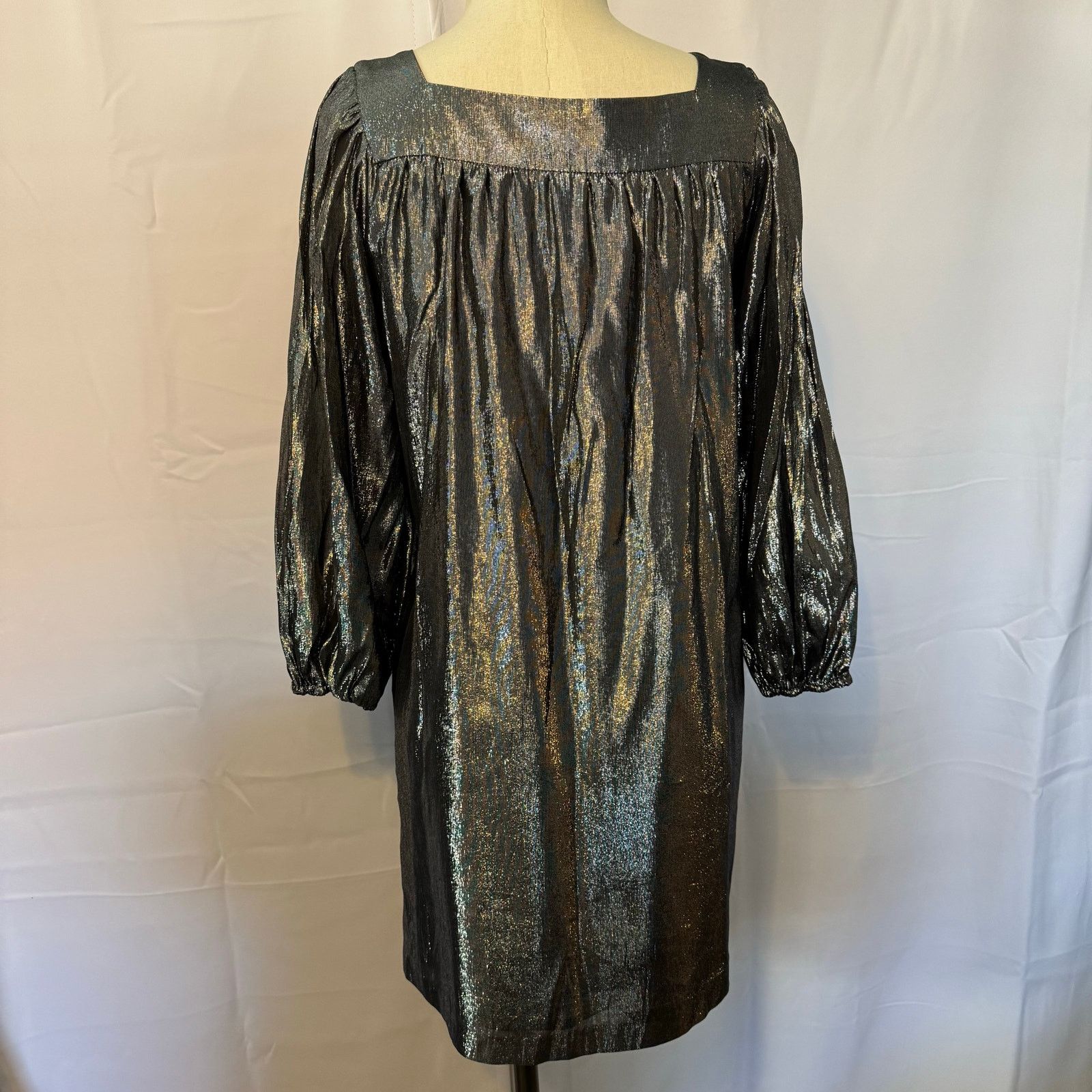 Betsey Johnson Betsey Johnson Vintage Metallic Silk Babydoll Dress Sz 8 USA Size M / US 6-8 / IT 42-44 - 3 Thumbnail