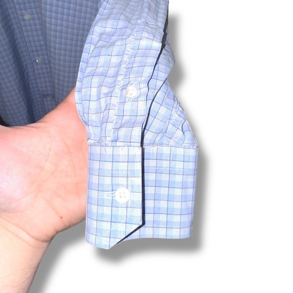 Canali Canali Blue Made in Italy Button Down Dress Shirt Size 16 Size US M / EU 48-50 / 2 - 7 Thumbnail