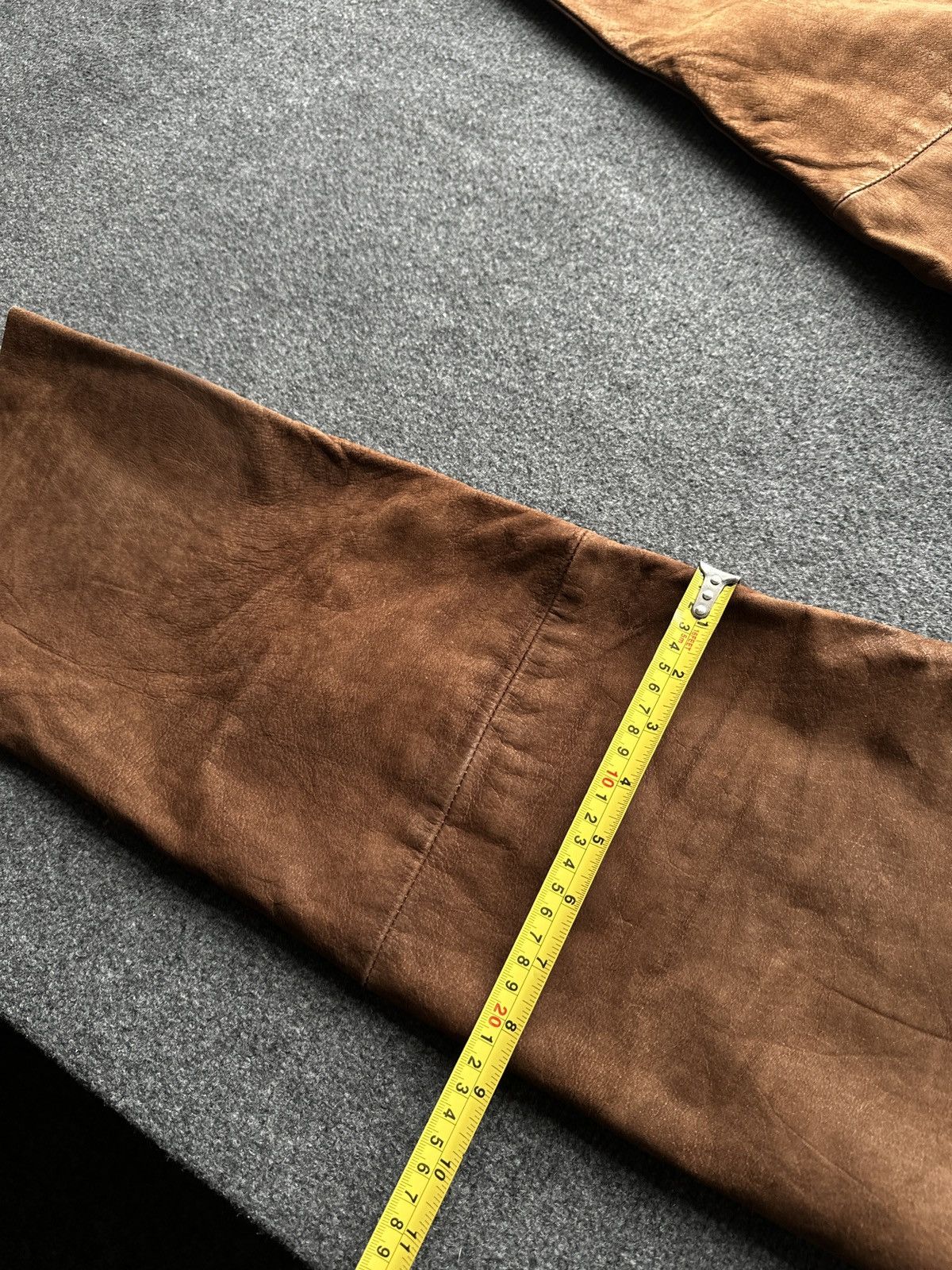 Other 🚨GRAIL MEN LEATHER PANTS Y2K WESTERN MOTORCYCLE Size US 32 / EU 48 - 22 Thumbnail