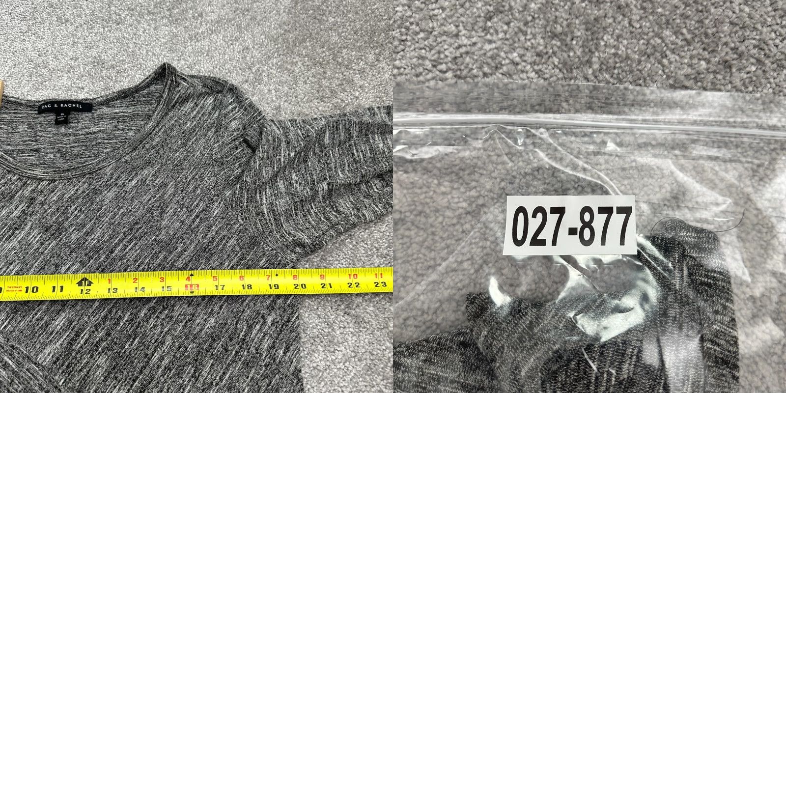 Vintage Zac & Rachel Sweater Pullover Womens XL Gray Round Neck Lightweight Stretch Knit Size XL / US 12-14 / IT 48-50 - 9 Thumbnail