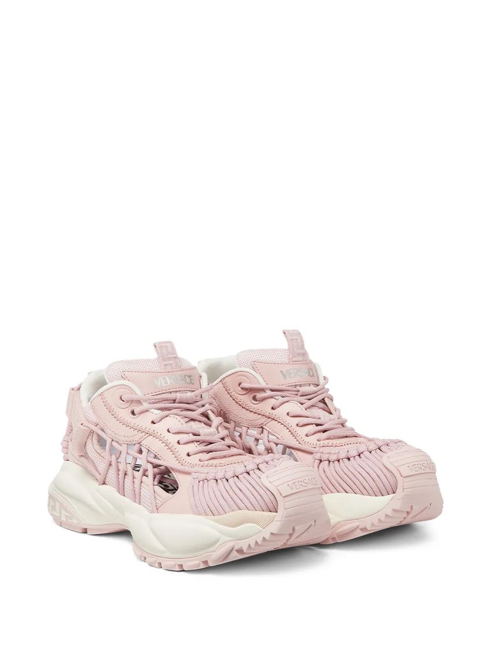 Versace o1y0226 Low-Top Sneakers in Light Pink/White Size US 10 / IT 40 - 2 Thumbnail