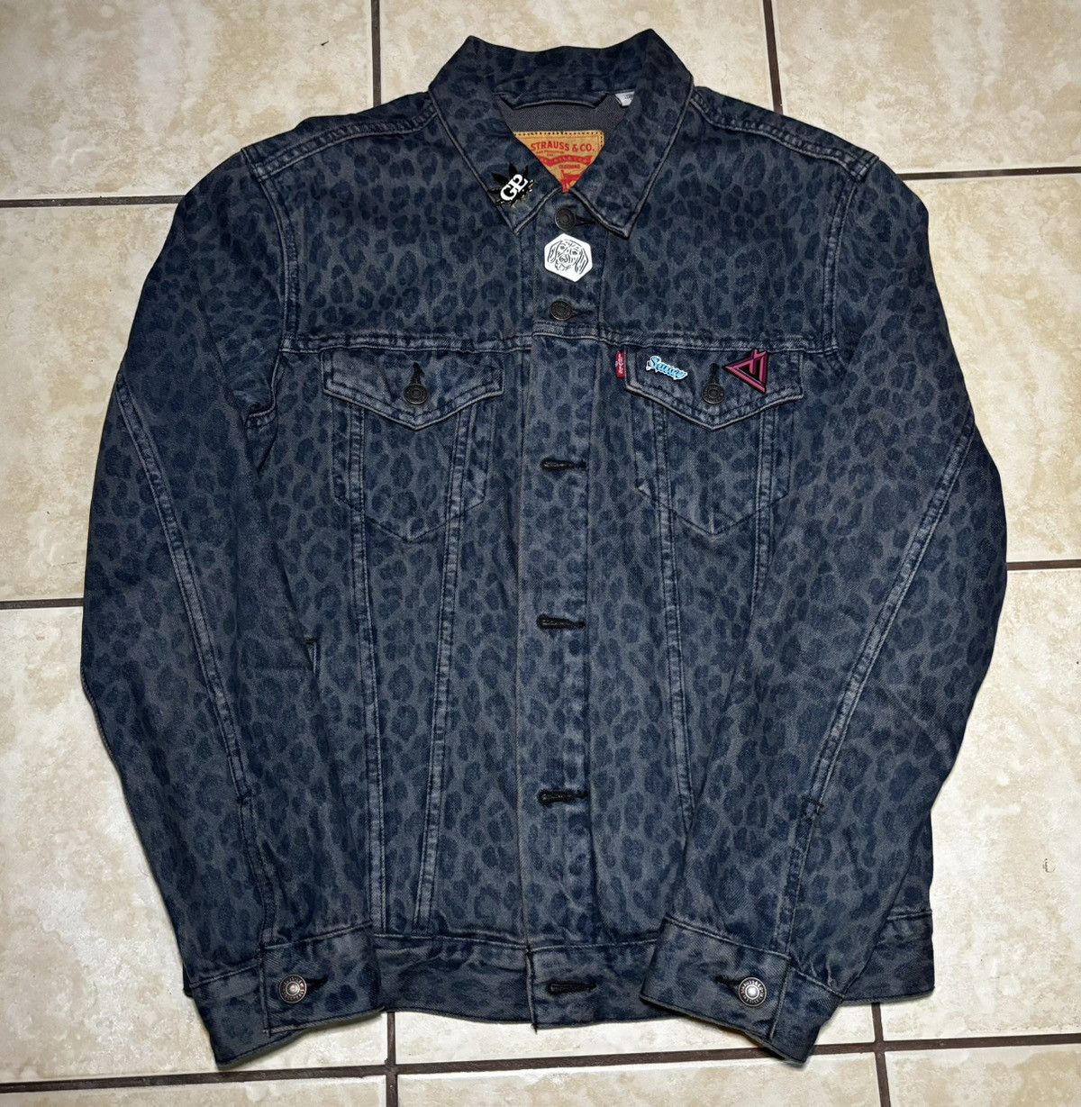 Levi's Levi's denim jacket with leopard print and patches Size US M / EU 48-50 / 2 - 1 Thumbnail