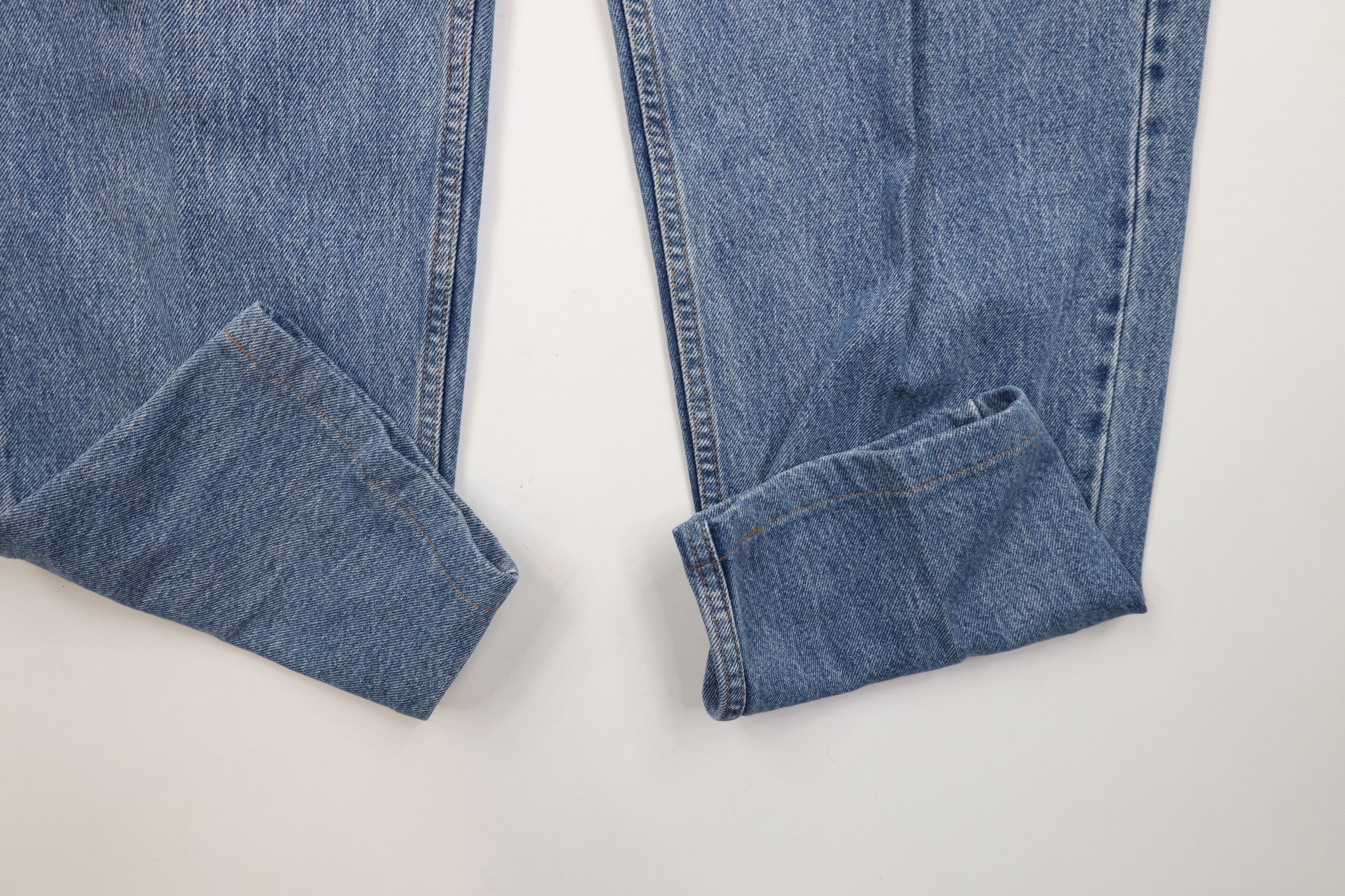Levi's × Vintage Vintage Y2K 2002 Levis 550 Tapered Leg Denim Jeans Blue Size 40" / US 18 - 5 Thumbnail