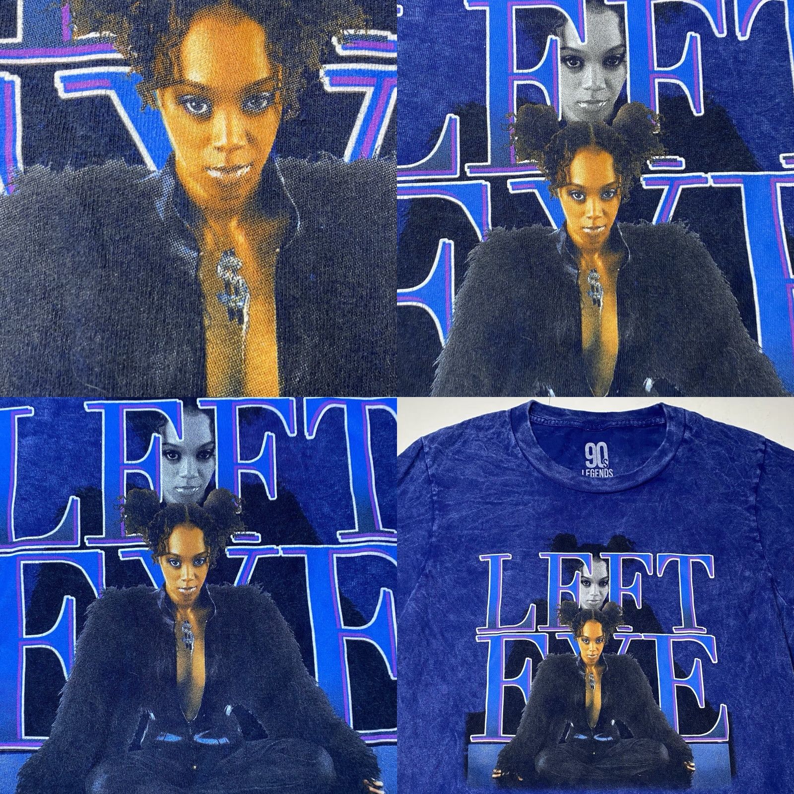 Vintage VINTAGE 90’s Legends Lisa Left Eye Lopes Tie Dyed T Shirt AOP Purple Small S Unisex Adults Tie Dyed 90s Summer Womens Size S / US 4 / IT 40 - 8 Thumbnail
