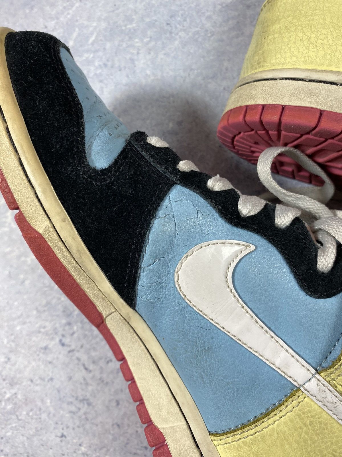 Nike × Vintage 2008 Nike Dunk High 6.0 SB Skateboard Powder Blue Lemon Size US 6 / IT 36 - 9 Thumbnail