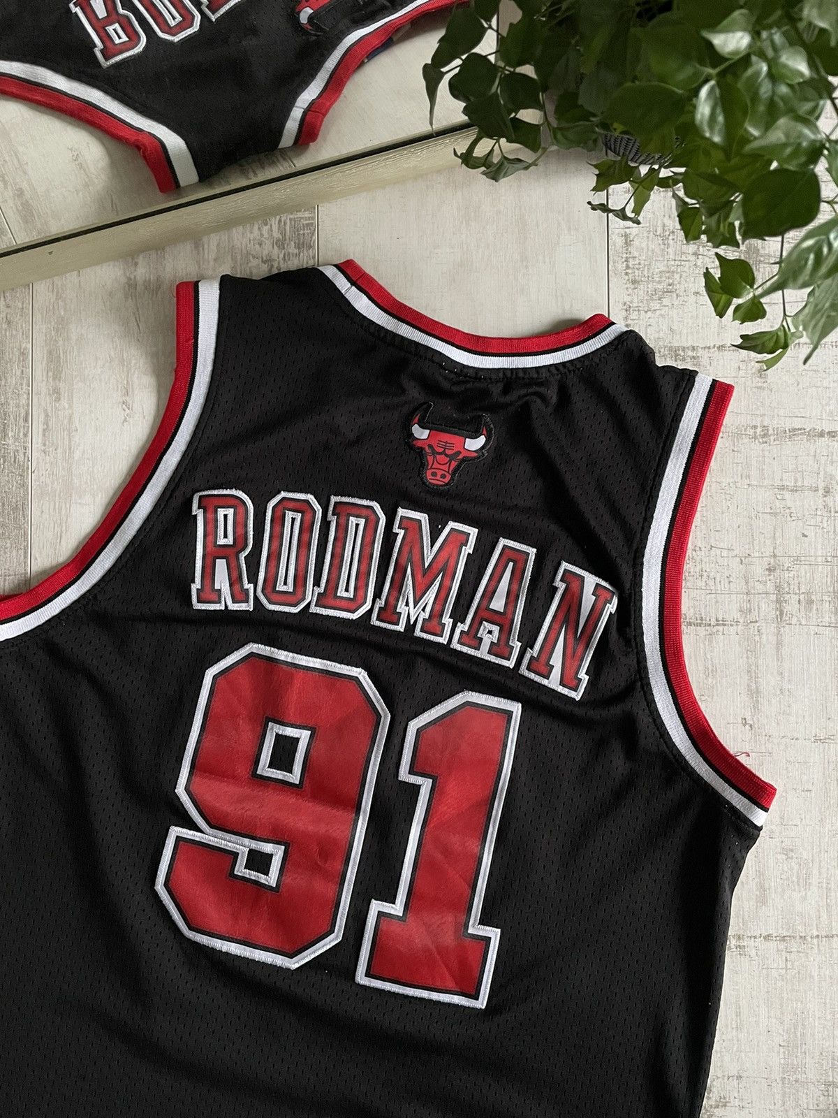 Adidas × NBA × Vintage Adidas Chicago Bulls NBA #91 Rodman Jersey Rare Basketball Size US L / EU 52-54 / 3 - 4 Thumbnail