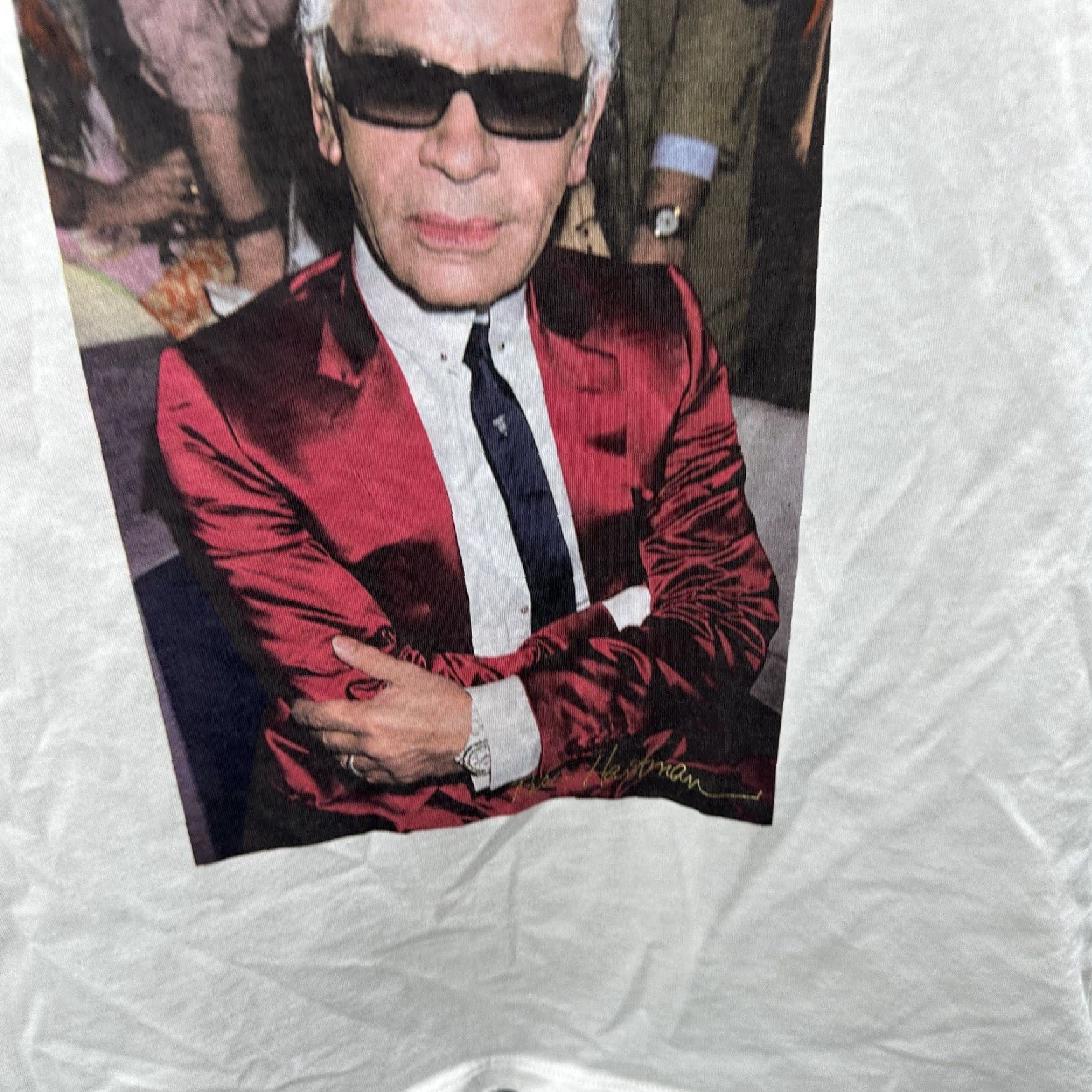 Karl Lagerfeld KARL LAGERFELD x Rose Hartman Shirt Womens XS Photo Rare Limited Distressed Size XS / US 0-2 / IT 36-38 - 5 Thumbnail