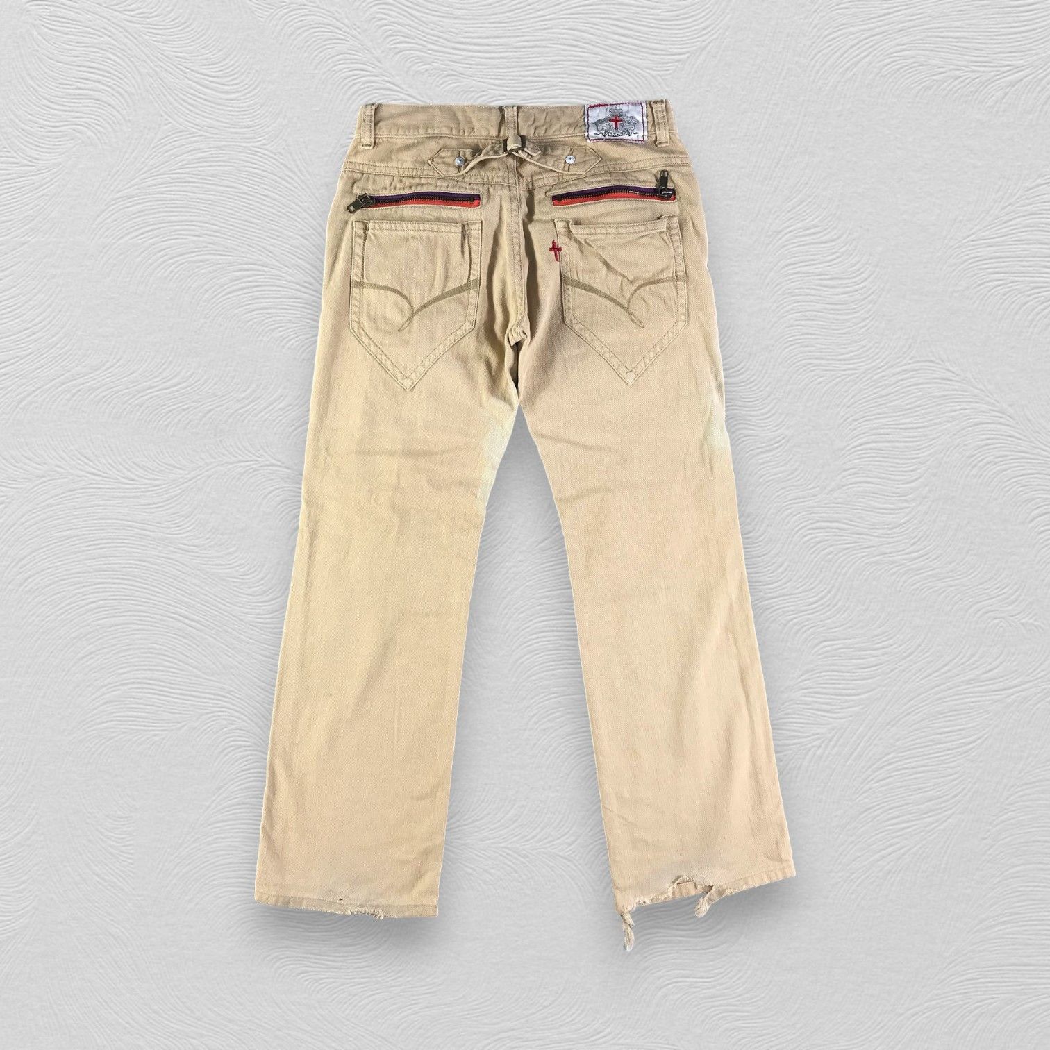 Japanese Brand Japanese Genoese Jeans Faded Denim KJ2681 Size US 32 / EU 48 - 2 Thumbnail