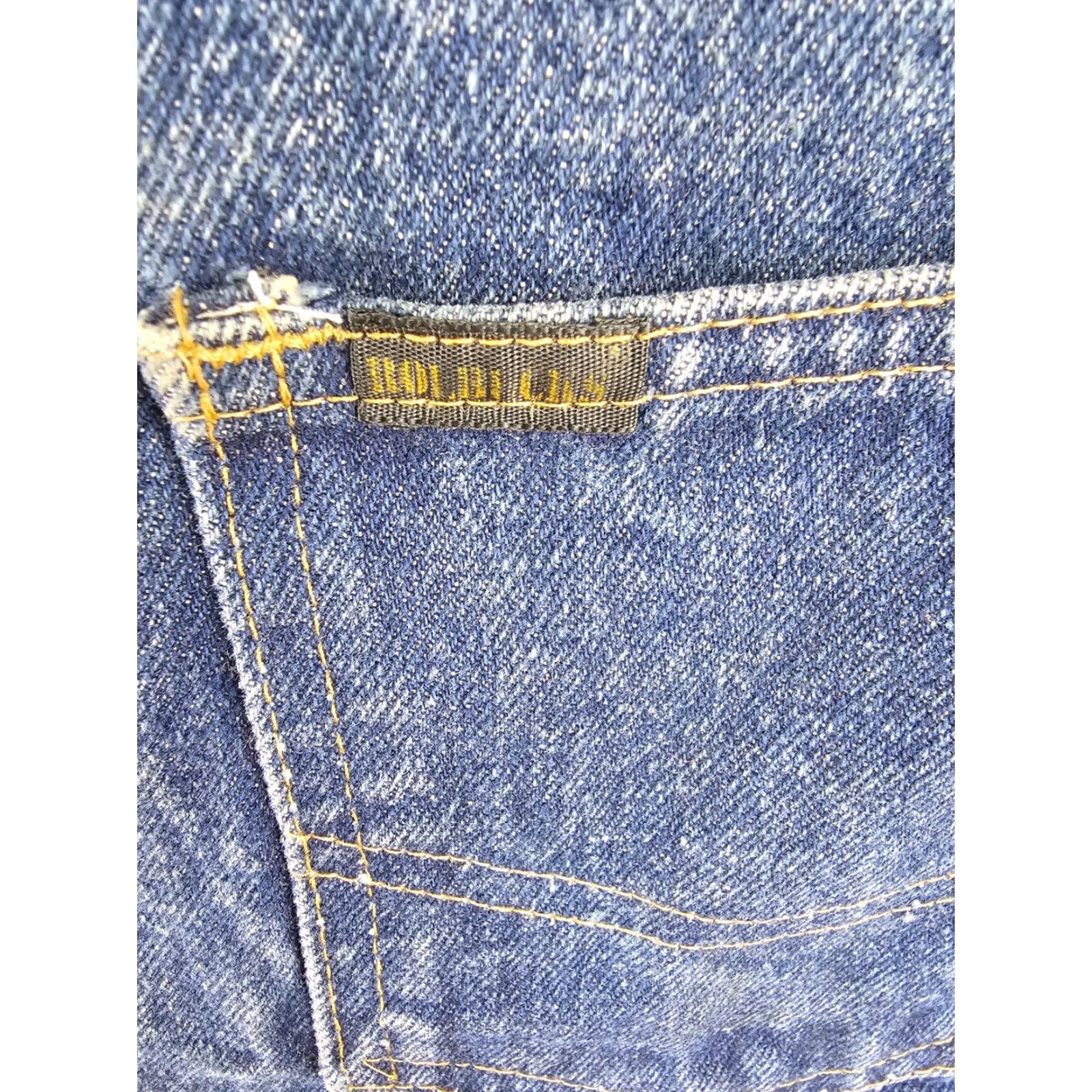 Denime VINTAGE THUNDERING WHEELS MC DENIM VEST XL SHIRT Men BLUE Biker 70's Illinois WAUKEGAN MC Title Gear Mens Size US XL / EU 56 / 4 - 3 Thumbnail