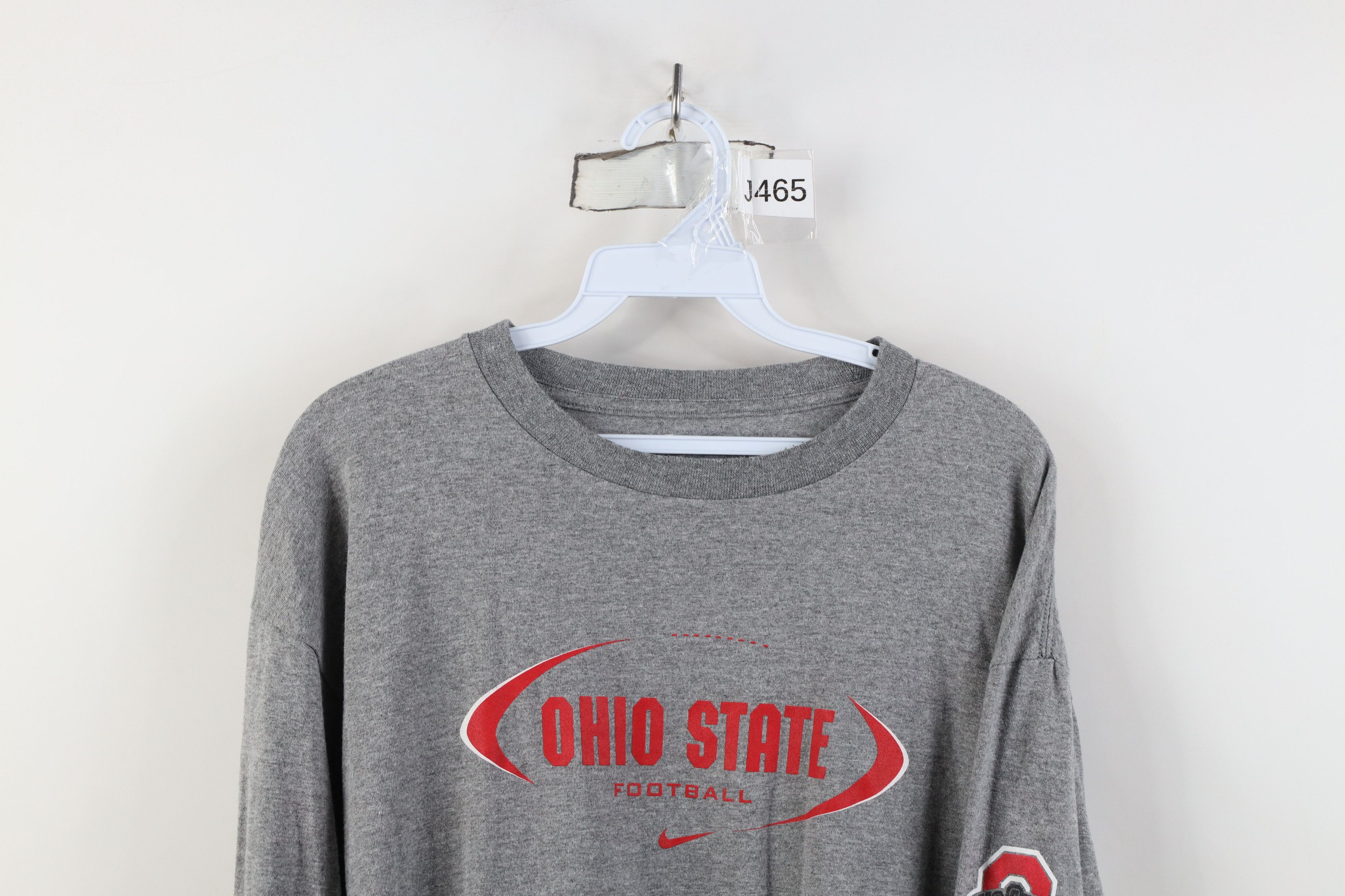 Nike Vintage Nike Swoosh Ohio State University Football T-Shirt Size US L / EU 52-54 / 3 - 2 Thumbnail