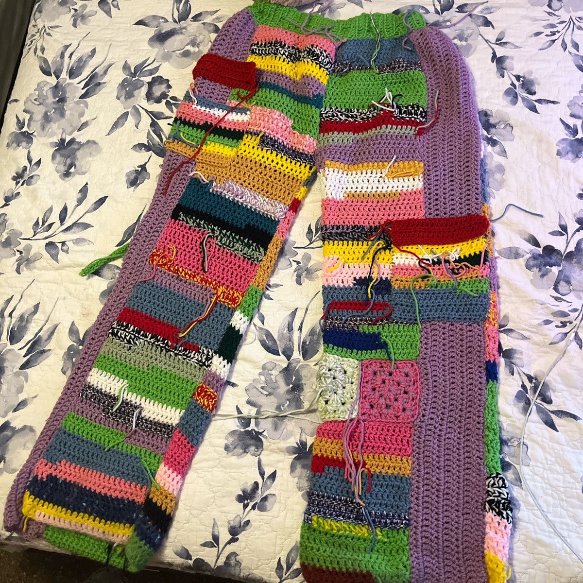 Other Crochet oversized pants Size 32" / US 10 / IT 46 - 4 Thumbnail