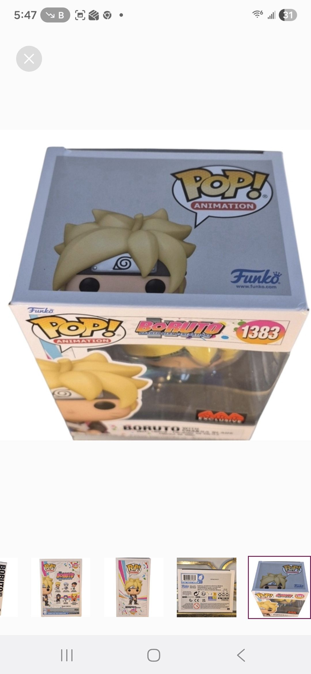 Other Funko × Naruto Nxt Gen Baruto wit Chakra Sword Vinyl Figure Size ONE SIZE - 7 Thumbnail