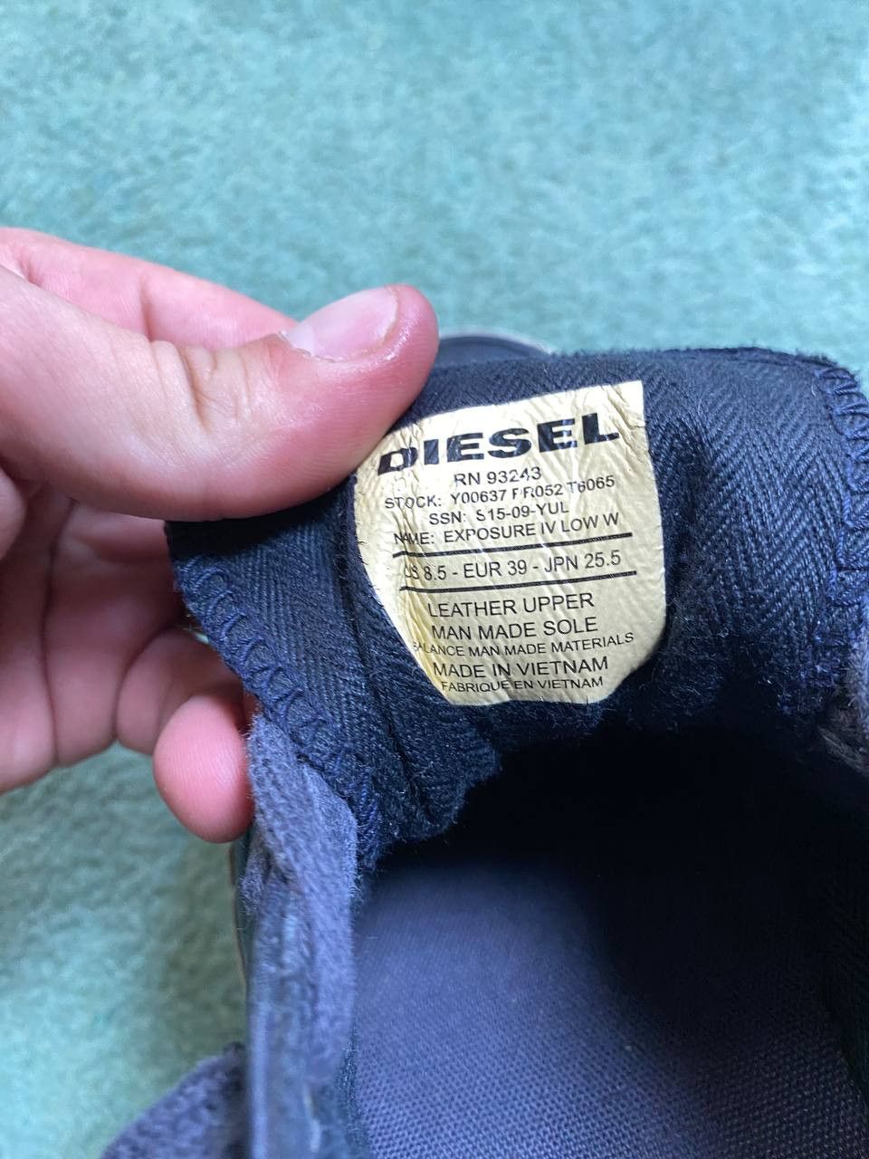 Diesel Low-Top Sneakers Vintage Diesel logo Streetwear Y2K Size US 8.5 / EU 41-42 - 11 Thumbnail