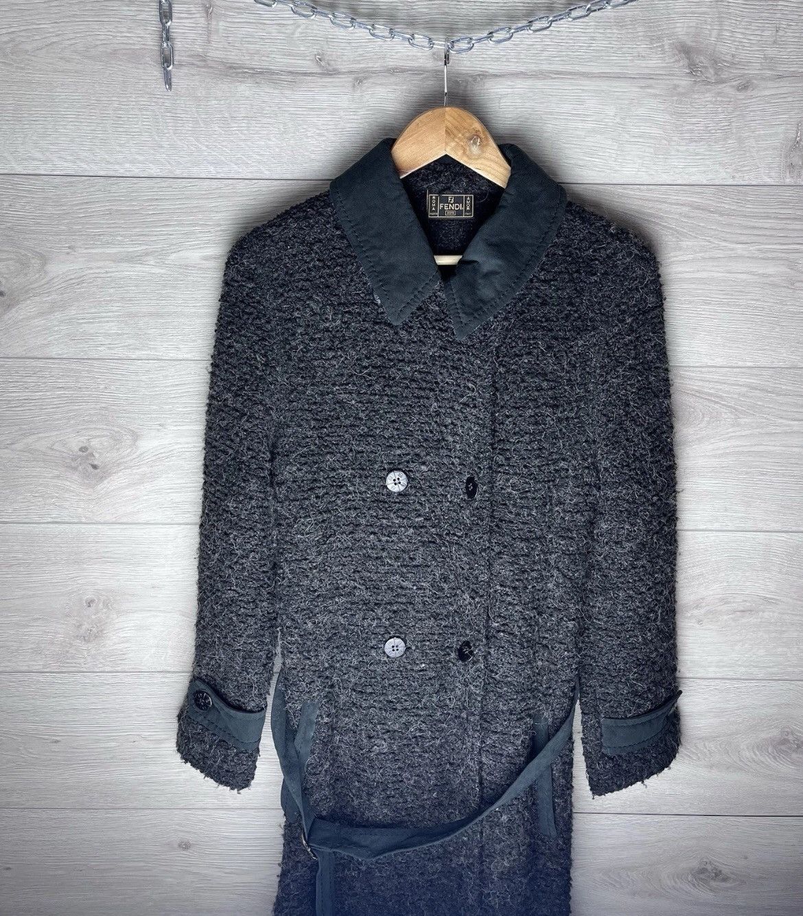 Fendi Vintage women’s coat Fendi size 44 wool 100% Italy Size L / US 10 / IT 46 - 1 Thumbnail