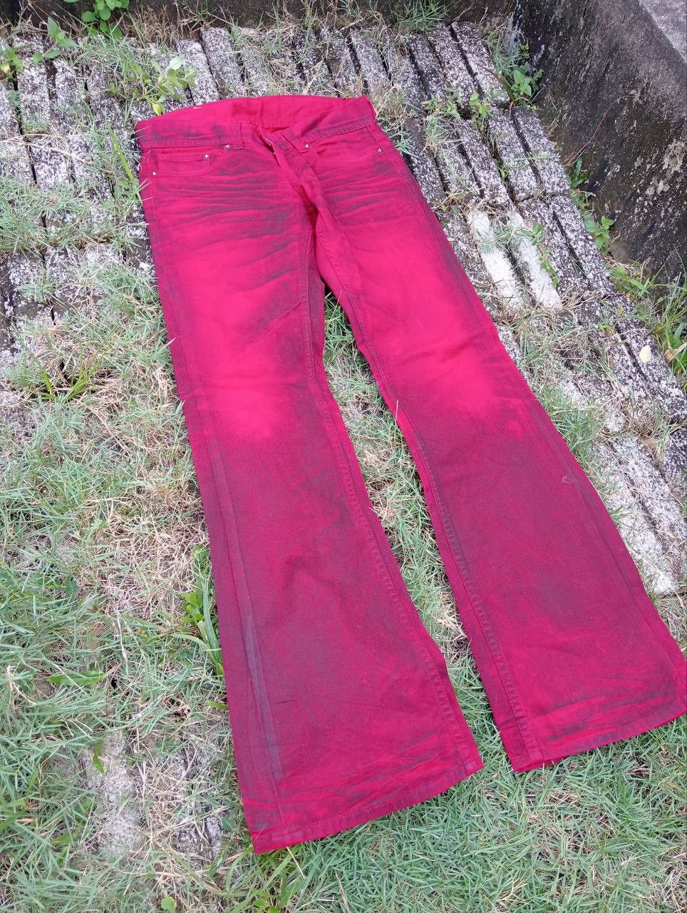 If Six Was Nine Vintage Graffity Courageux Japan Flared Pants Size US 31 - 3 Thumbnail