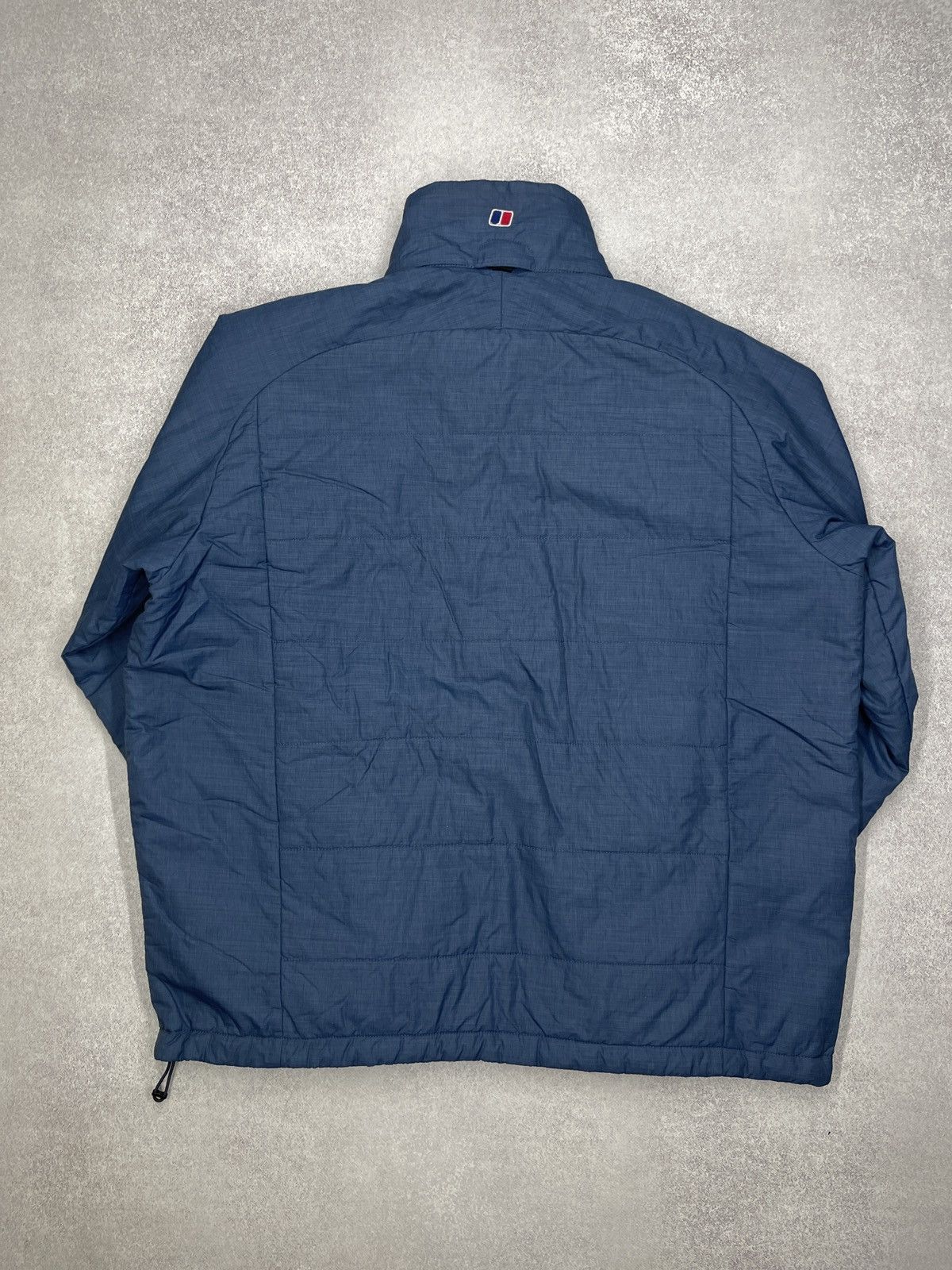 Mens Berghaus Nylon Puffer Jacket Blue Outdoor Gorpcore