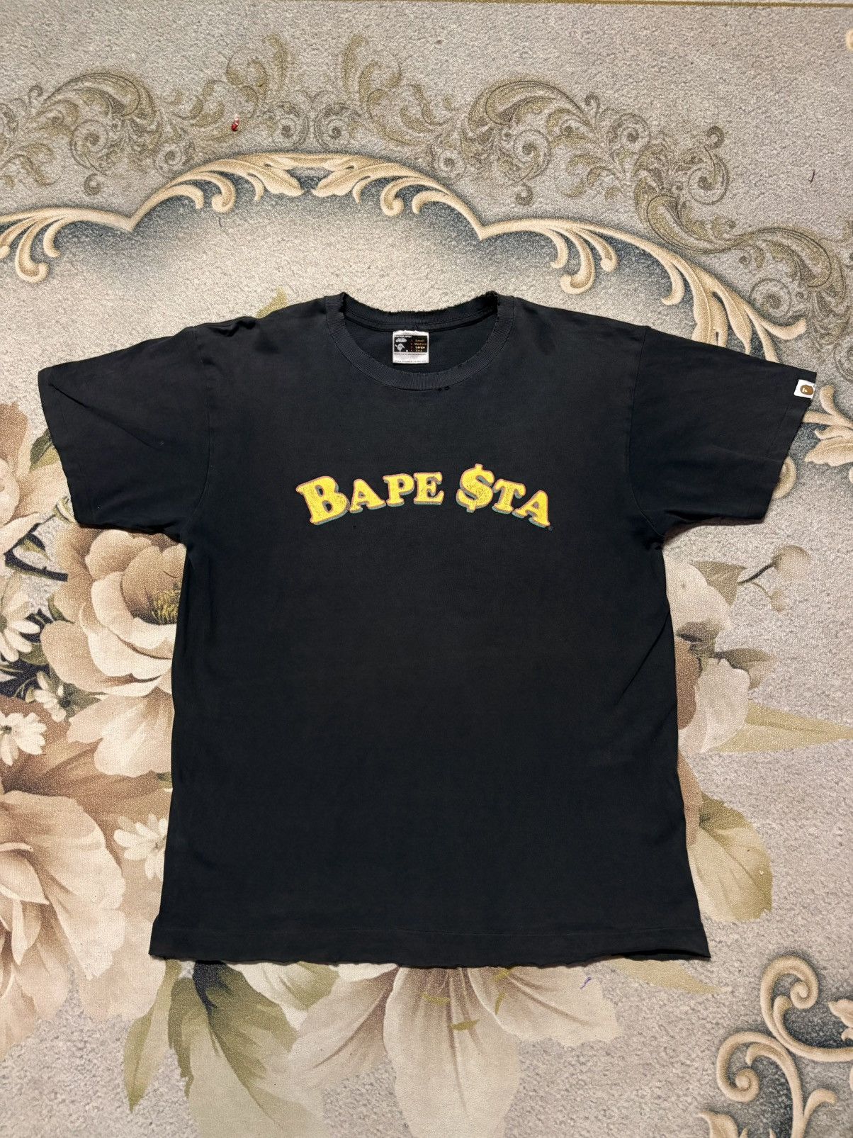 Bape !! Distressed !! Vintage Bape Sta Size US L / EU 52-54 / 3 - 1 Thumbnail