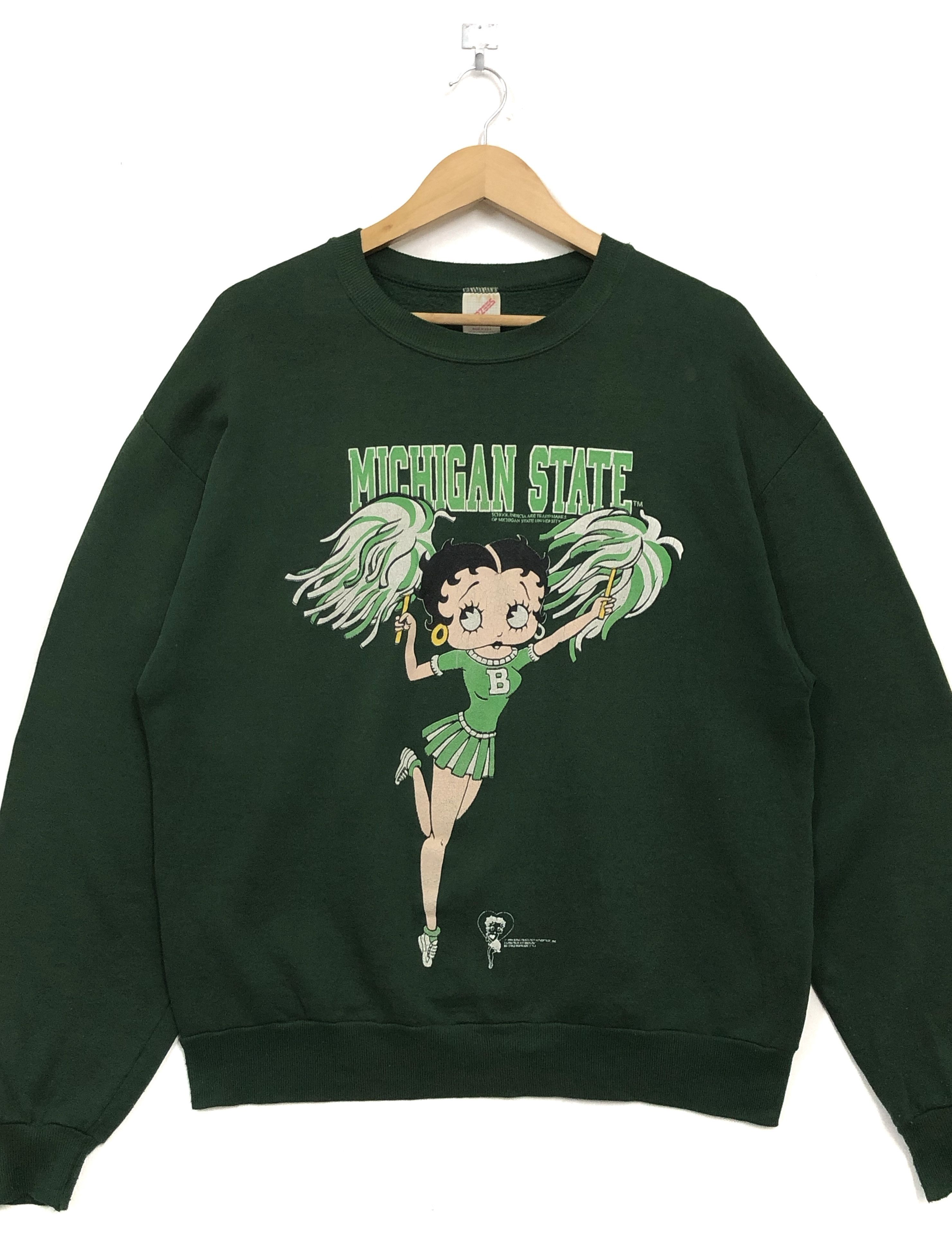 Vintage RARE🔥1994 50:50 MICHIGAN STATE UNIVERSITY BETTYBOOP POM POM Size US L / EU 52-54 / 3 - 3 Thumbnail