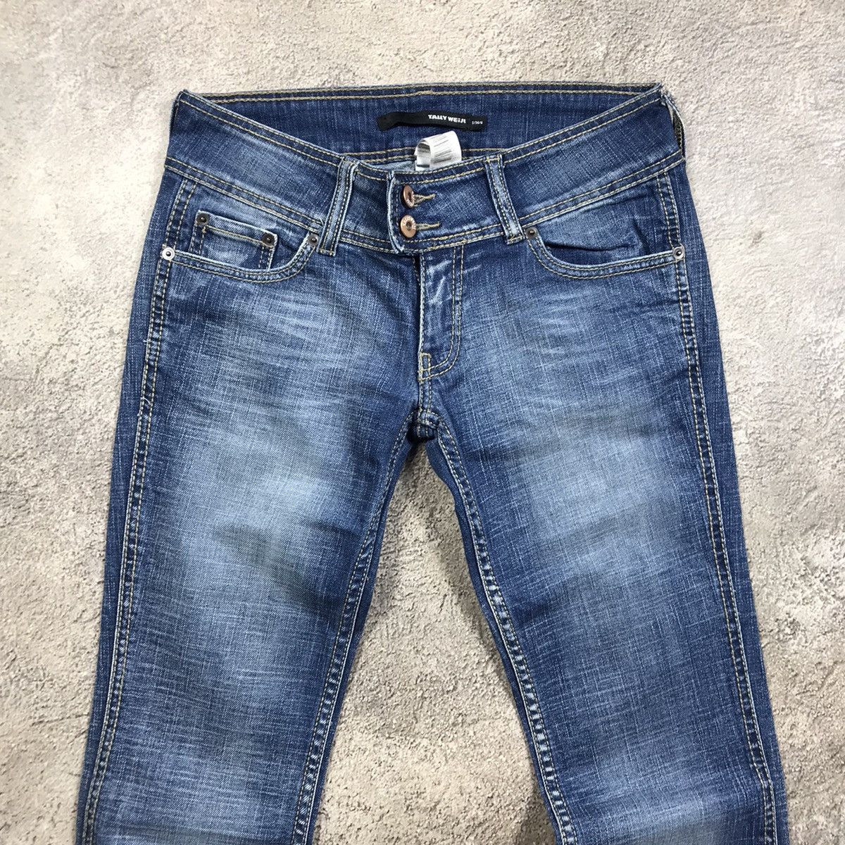 Vintage Y2K Baggy Flared Distressed Jeans Japanese Grunge Graphic 28 Size 28" / US 6 / IT 42 - 3 Thumbnail