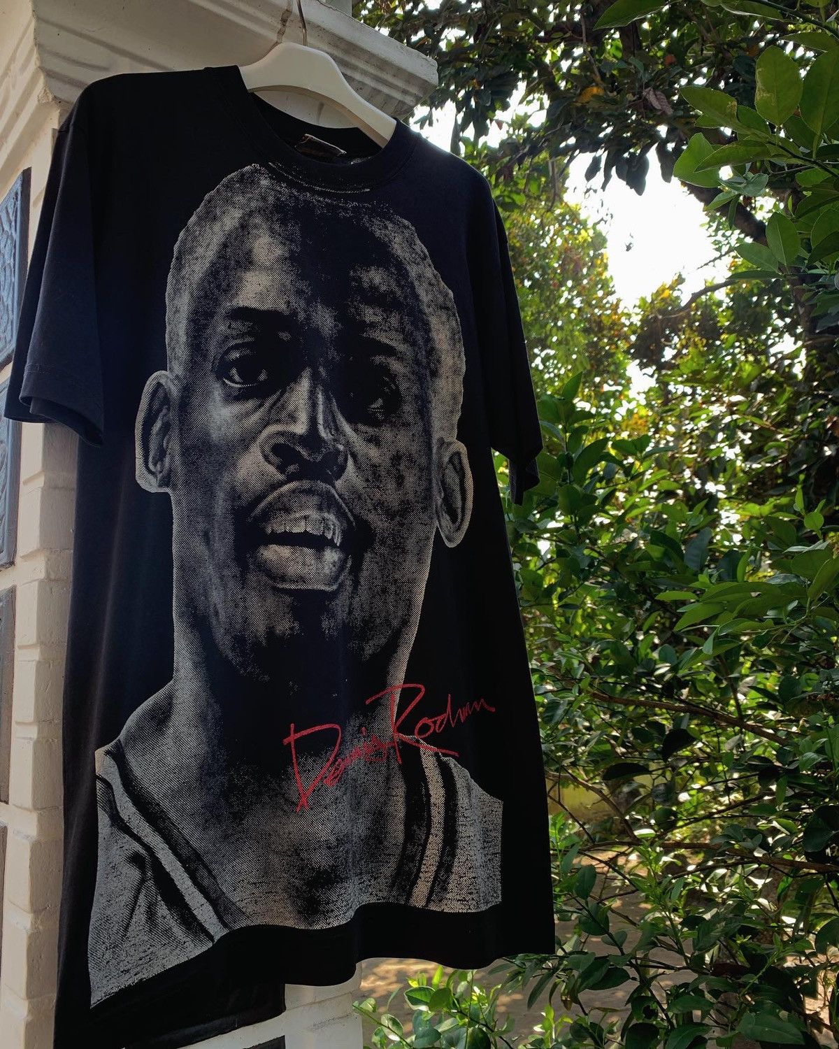 image of Rap Tees x Vintage 90's Dennis Rodman Team Rated Tee Vintage in Black, Men's (Size XL)