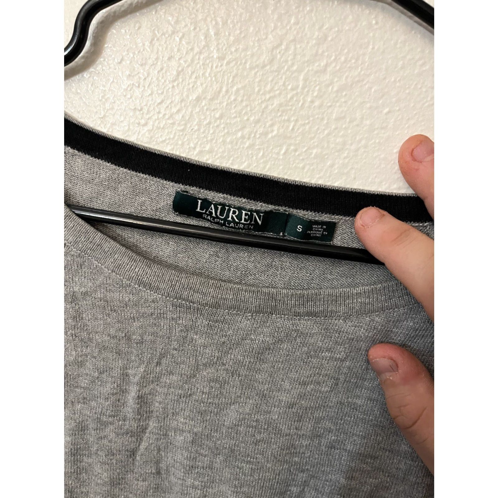 Ralph Lauren Lauren Ralph Lauren Women's Long Sleeve Gray Shirt Size Small Size S / US 4 / IT 40 - 2 Thumbnail