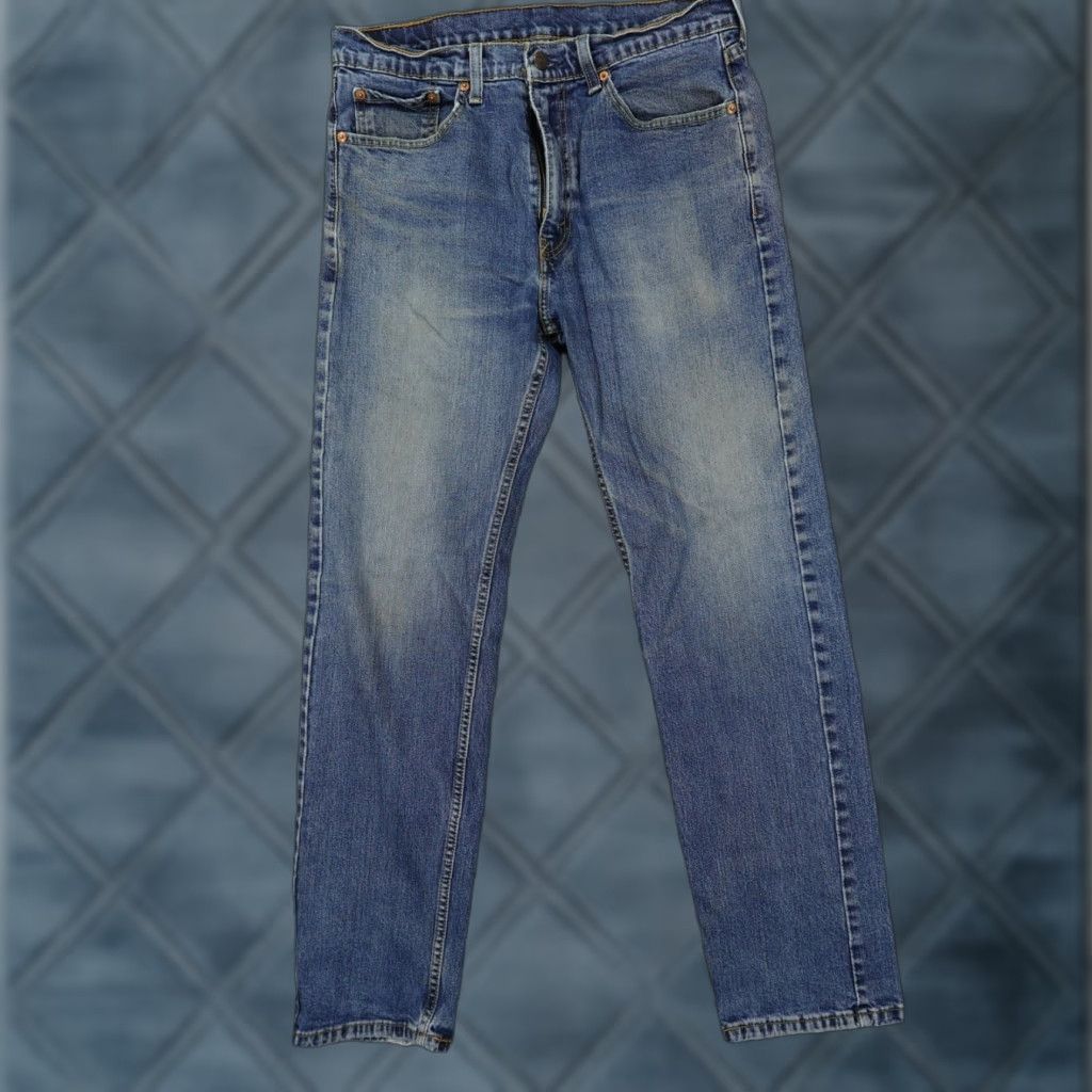 Levi's Levis 505 Jeans Mens 32x31 Blue Regular Fit Straight Leg Stretch Simplicous? Size US 32 / EU 48 - 1 Thumbnail