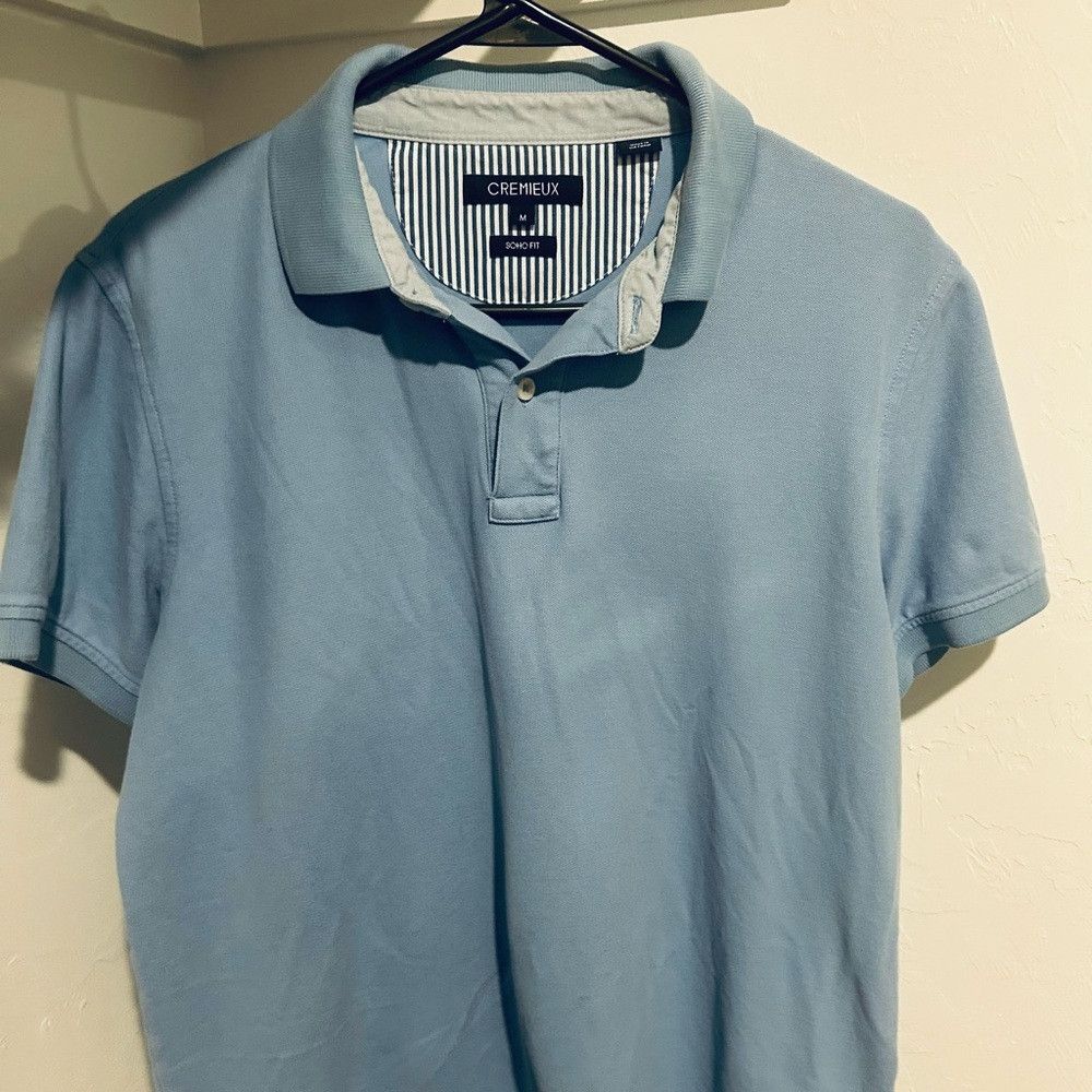 Daniel Cremieux Daniel Cremieux Light Blue Polo Shirt with Classic Design Size US M / EU 48-50 / 2 - 1 Thumbnail