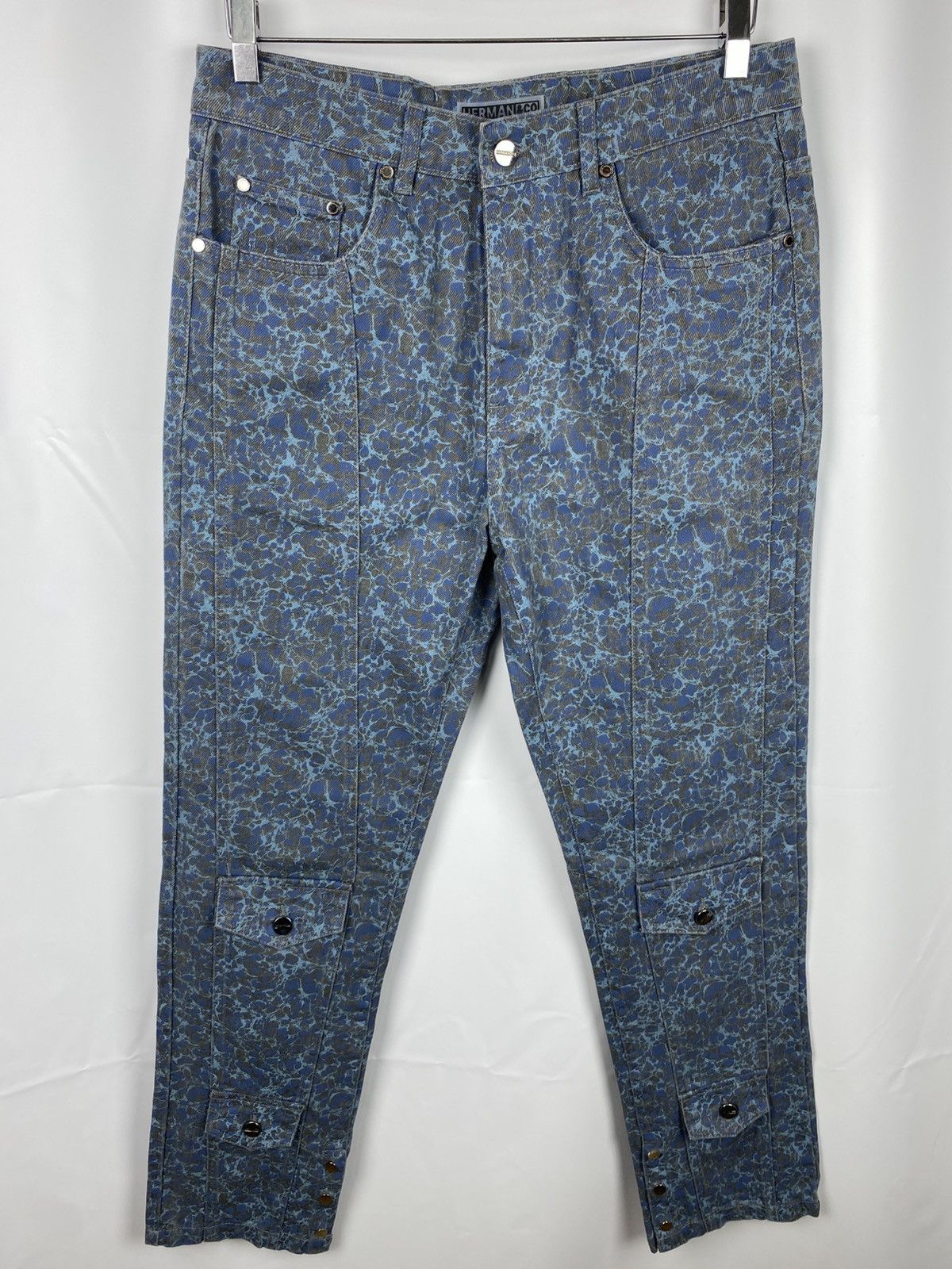 Herman&Co Camouflage Blue Denim Jeans Men size M