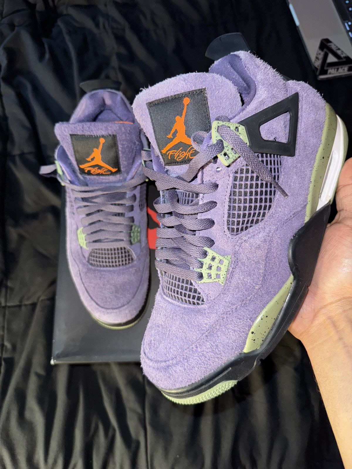 Jordan Brand × Nike WMNS AIR JORDAN 4 RETRO CANYON PURPLE Size US 10.5 / EU 43-44 - 1 Thumbnail