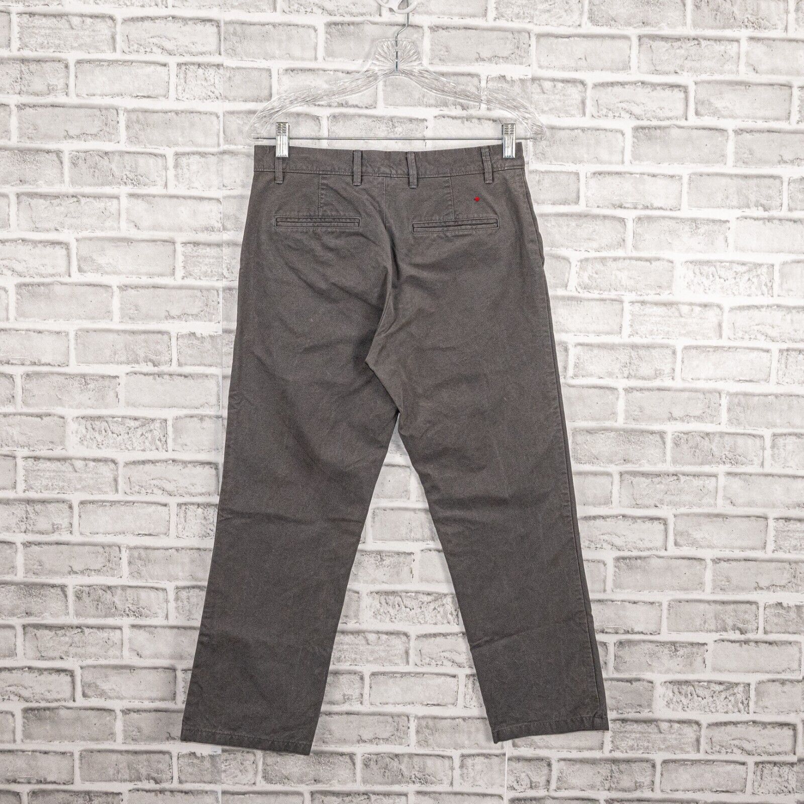 Apolis Apolis Men's Utility Chino Pants in Gray Cotton Size 29x25 Size US 29 - 2 Thumbnail