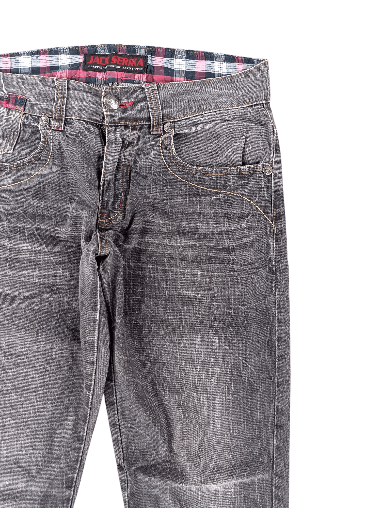 FLARED Jack Serika Embroidery Angel Wing Denim