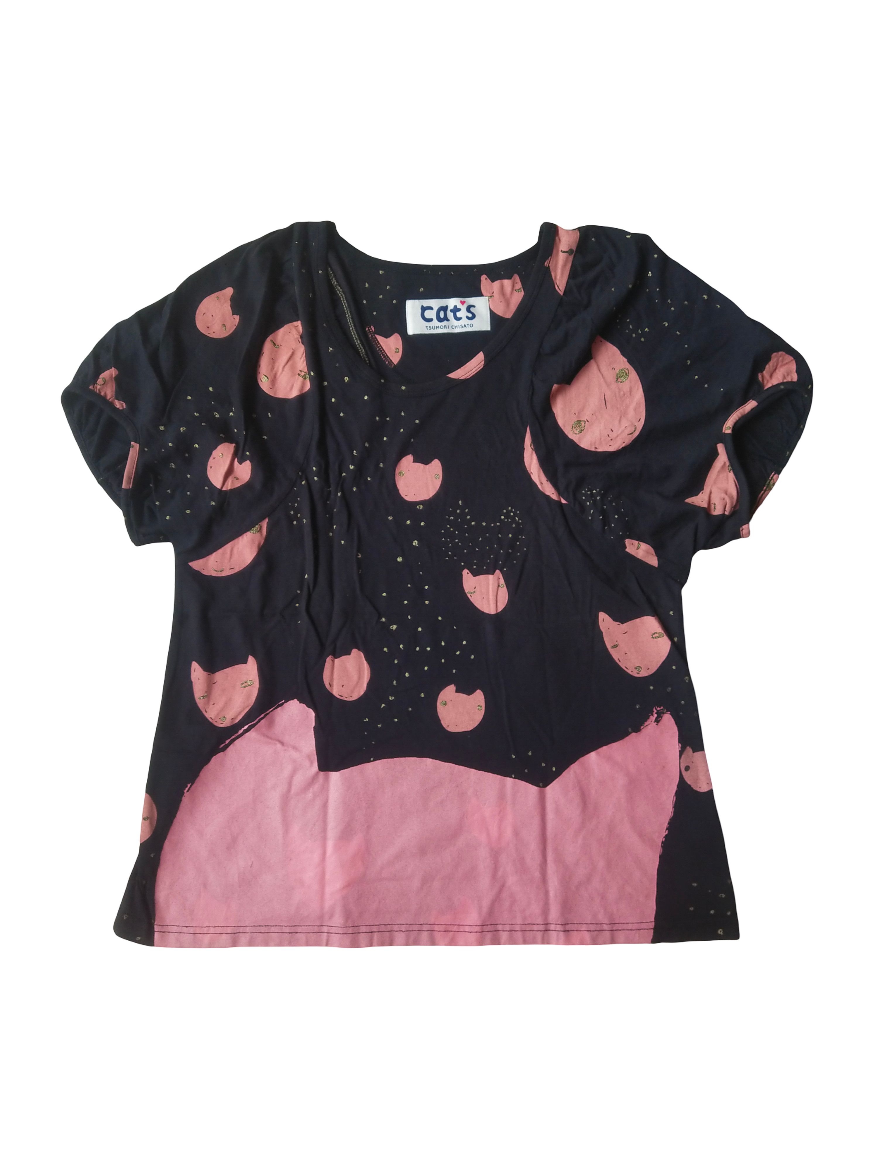 Tsumori Chisato Tsumori Chisato / Issey Miyake Cat's AOP Batwing T-Shirt Size M / US 6-8 / IT 42-44 - 1 Thumbnail