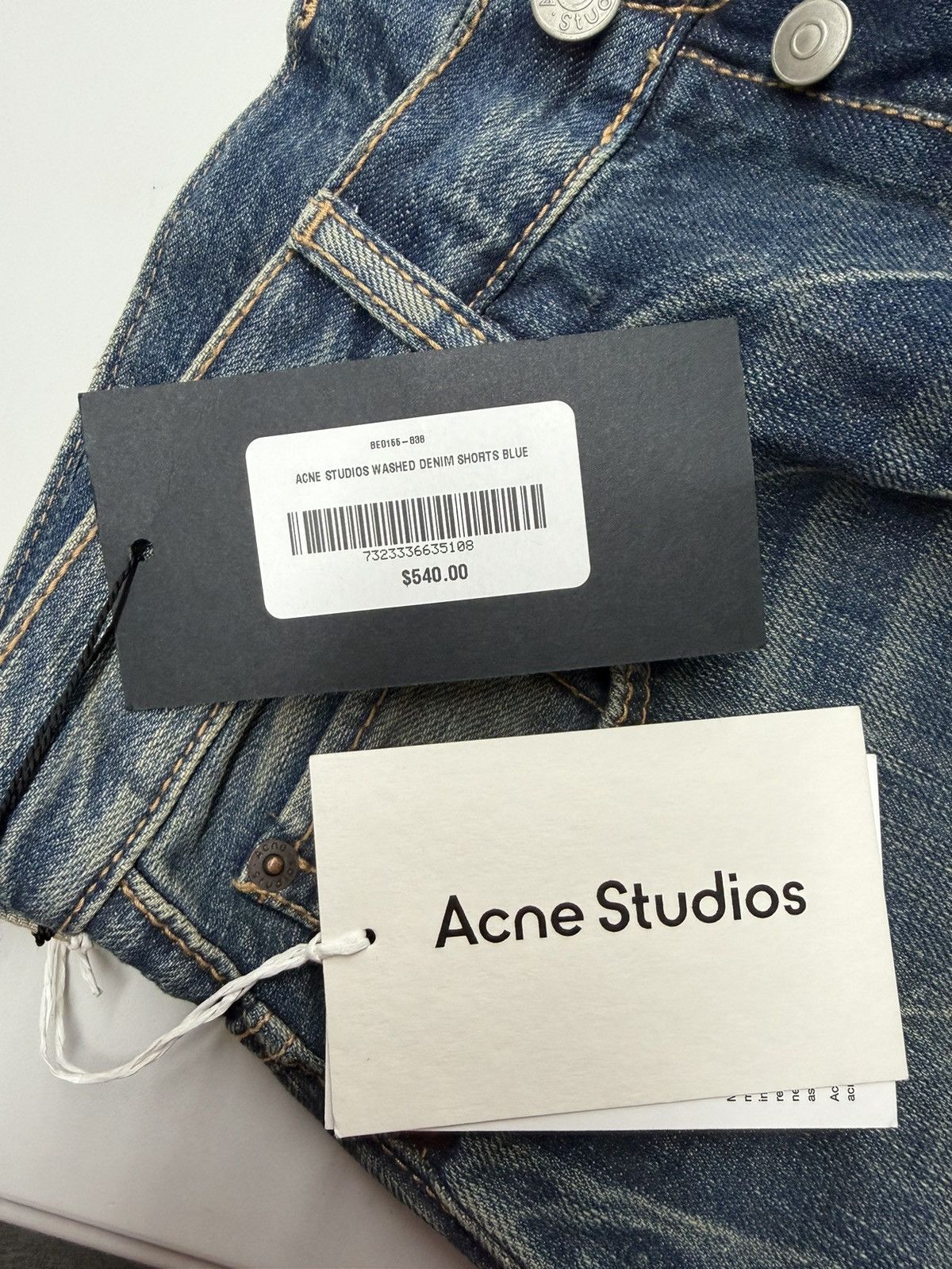 Acne Studios Loose Denim Shorts Size US 30 / EU 46 - 5 Thumbnail