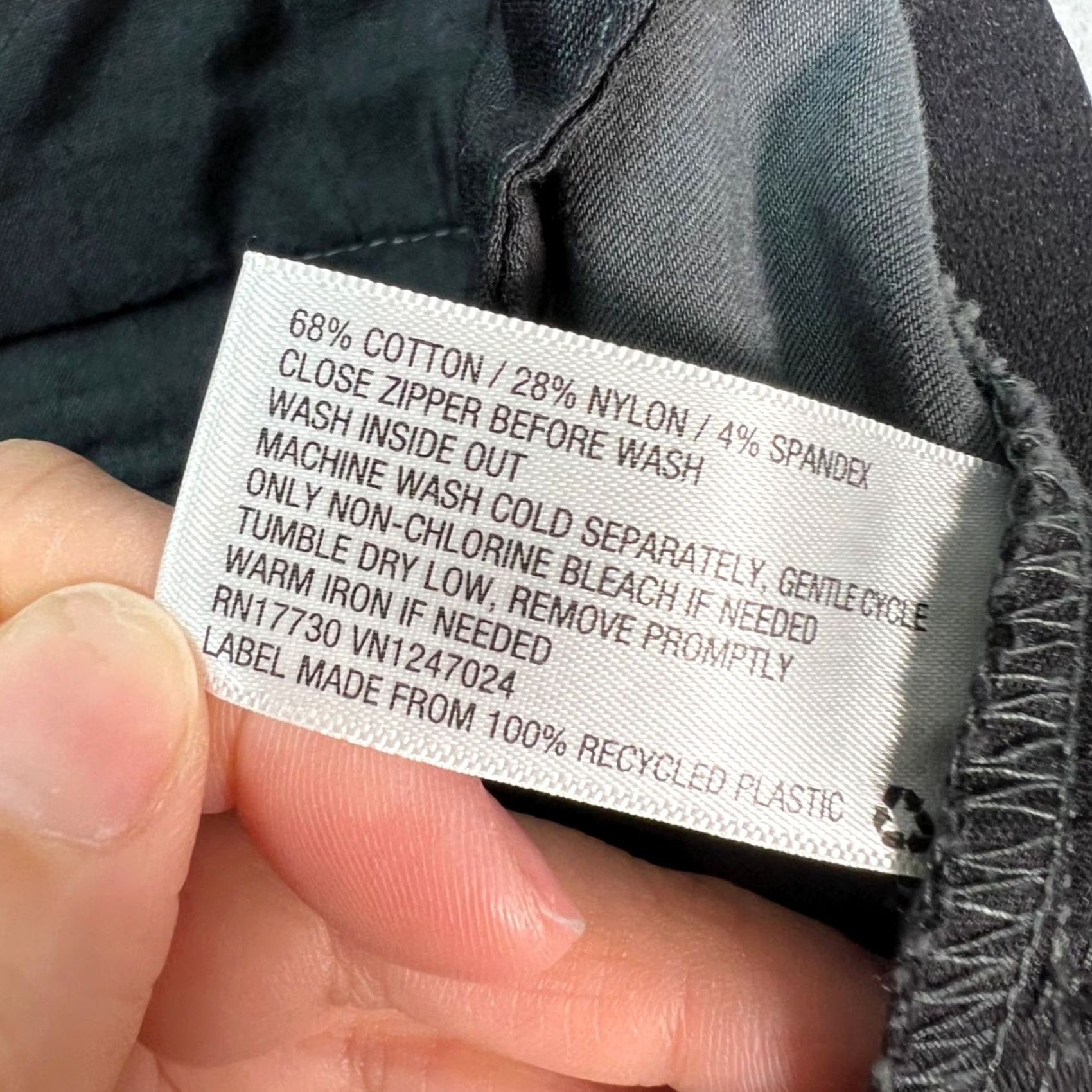 Vintage Goodfellow & Co Mens Slim Fit Pants 33 x 28 Gray Cotton Blend Nylon Flat Front Chino Regular Size 33 Inseam 28 Size US 33 - 5 Thumbnail