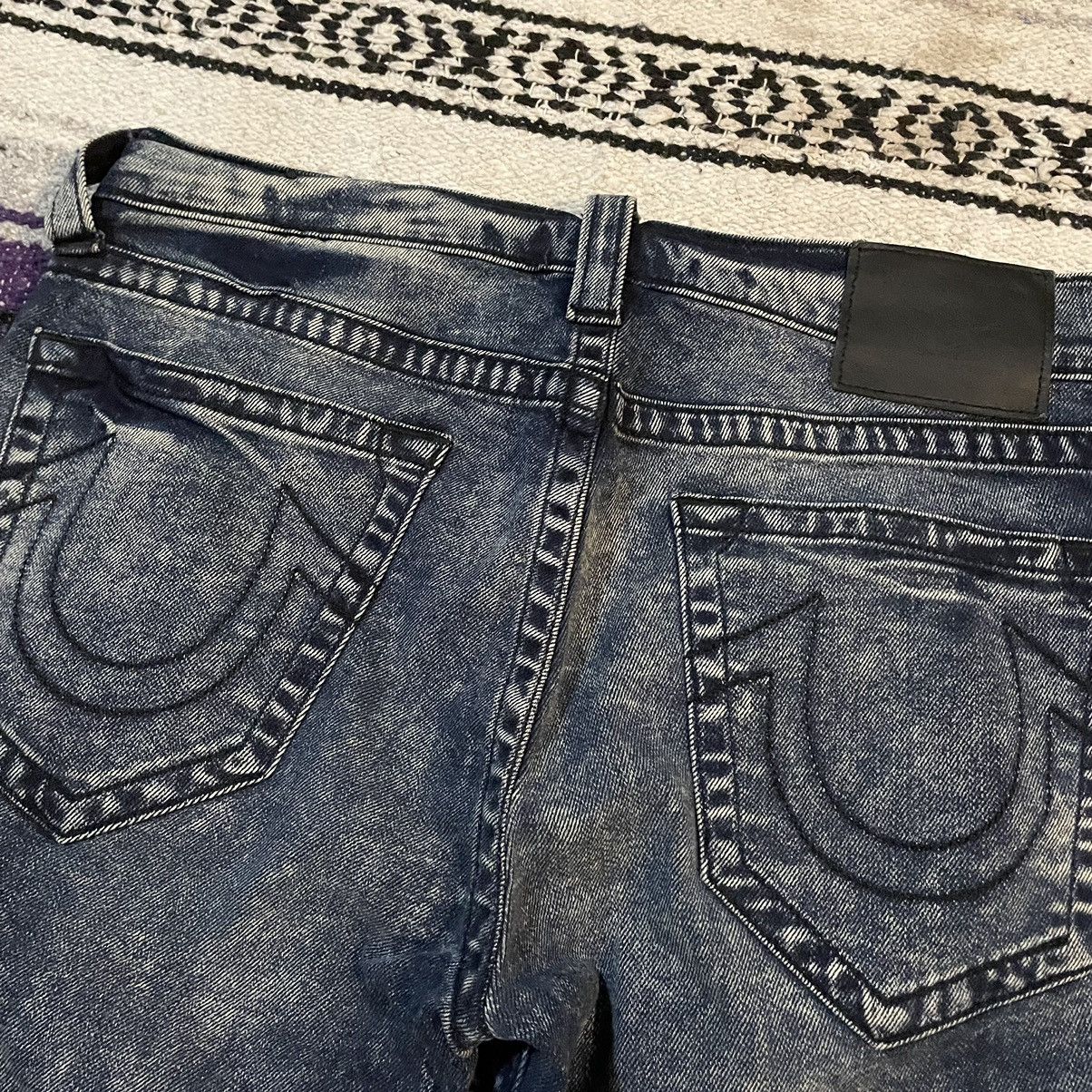 True Religion True Religion Geno Relaxed Slim Acid Wash Denim Jeans 34x32 Size US 34 / EU 50 - 11 Thumbnail