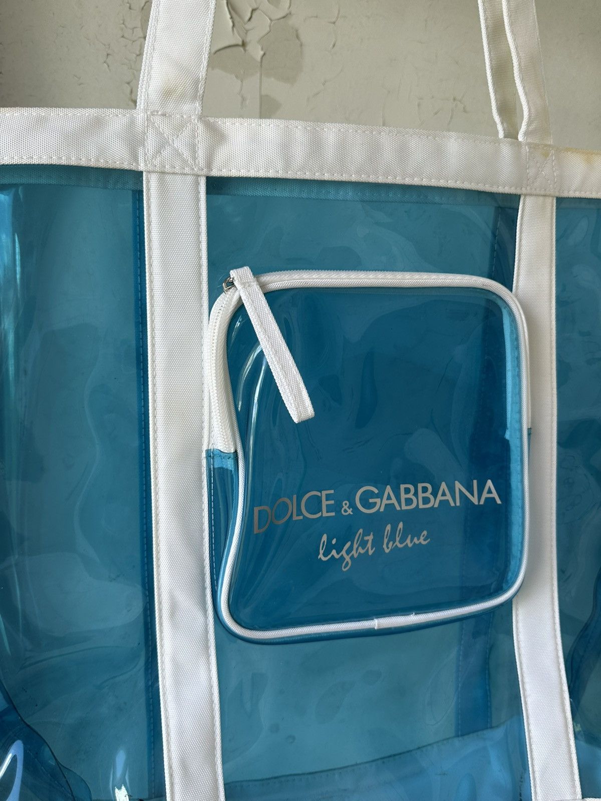 Dolce & Gabbana Vintage Dolce&Gabbana Light Blue Beach Hand Bag Size ONE SIZE - 8 Thumbnail