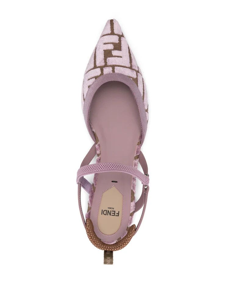 Fendi o1s1wg110825 Colibri Lite Flats in Pink Size US 8 / IT 38 - 3 Thumbnail
