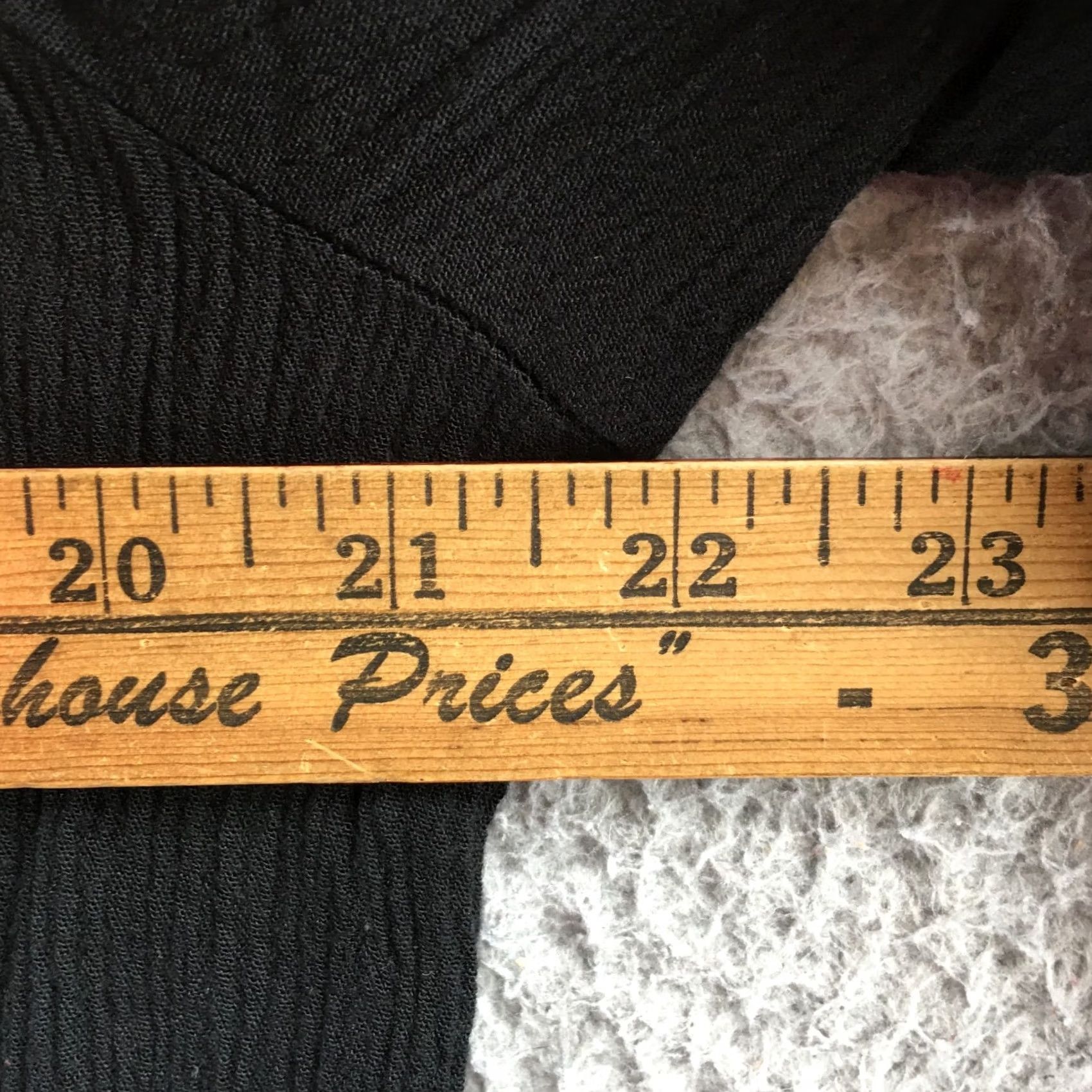 Vintage Knox Rose Blouse Womens XL Solid Black Cold Shoulder Studded 3/4 Sleeve Top Size XL / US 12-14 / IT 48-50 - 5 Thumbnail