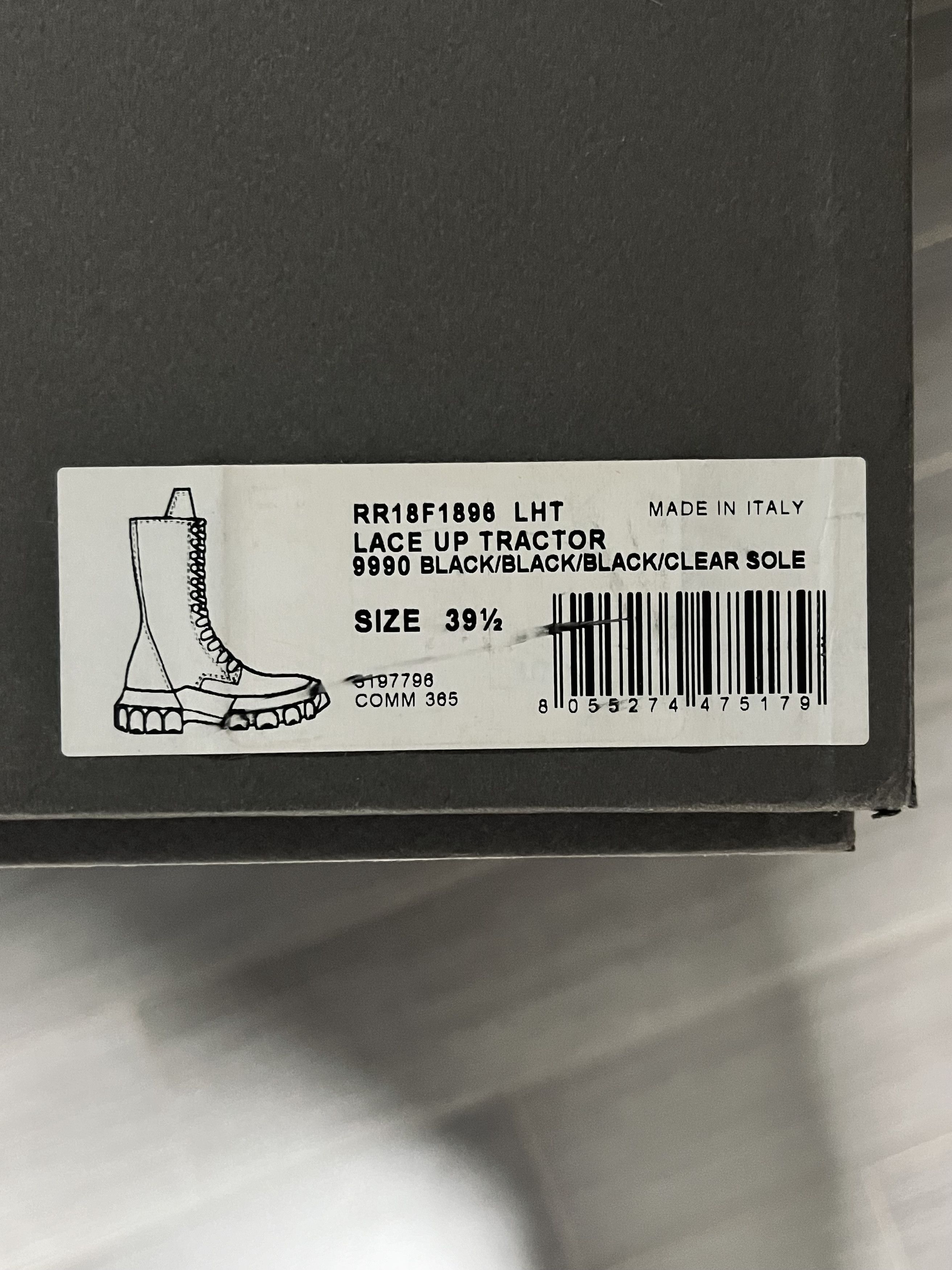 Rick Owens SISYPHUS OFF-THE-RUNWAY TRACTOR BOOTS Size US 6.5 / EU 39-40 - 11 Thumbnail